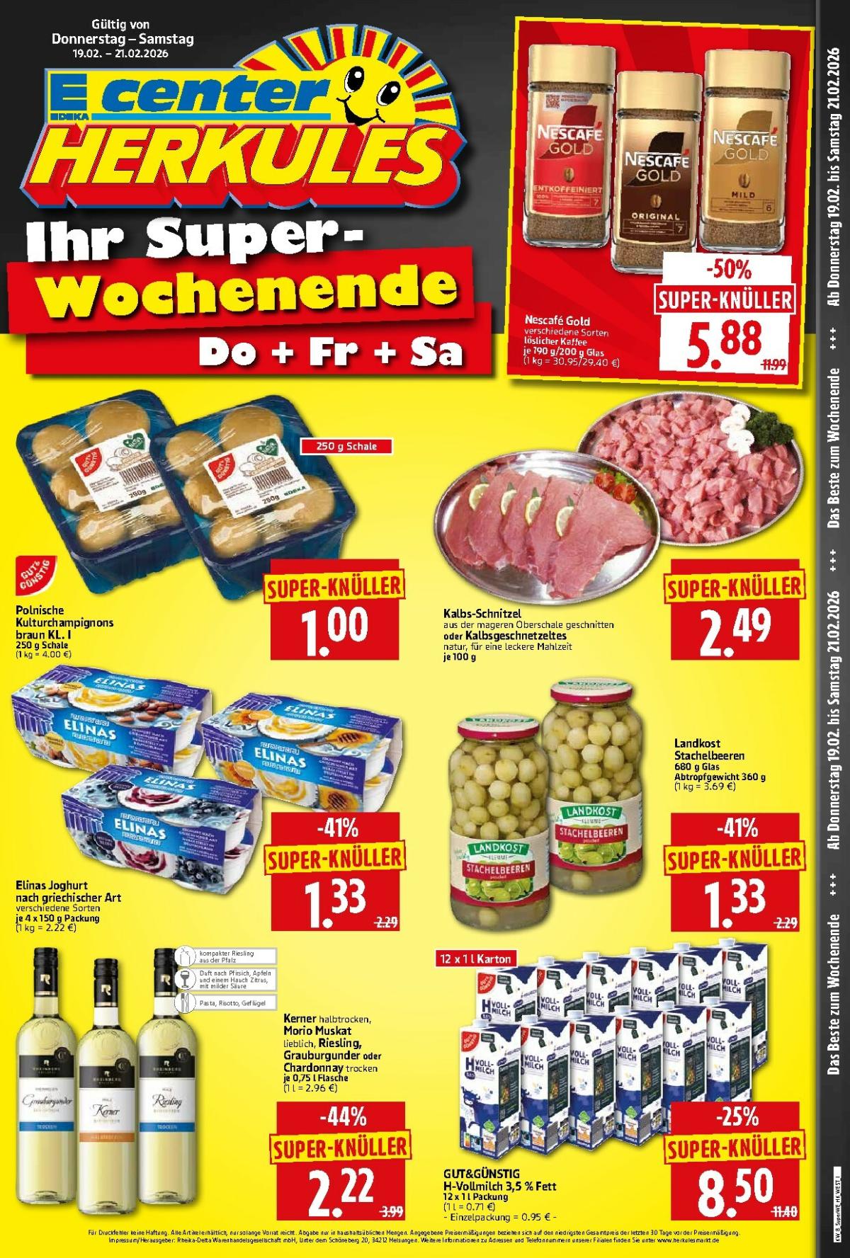 Herkules - Sonderbeilage-Prospekt gültig vom 19.02.2026 bis 21.02.2026
