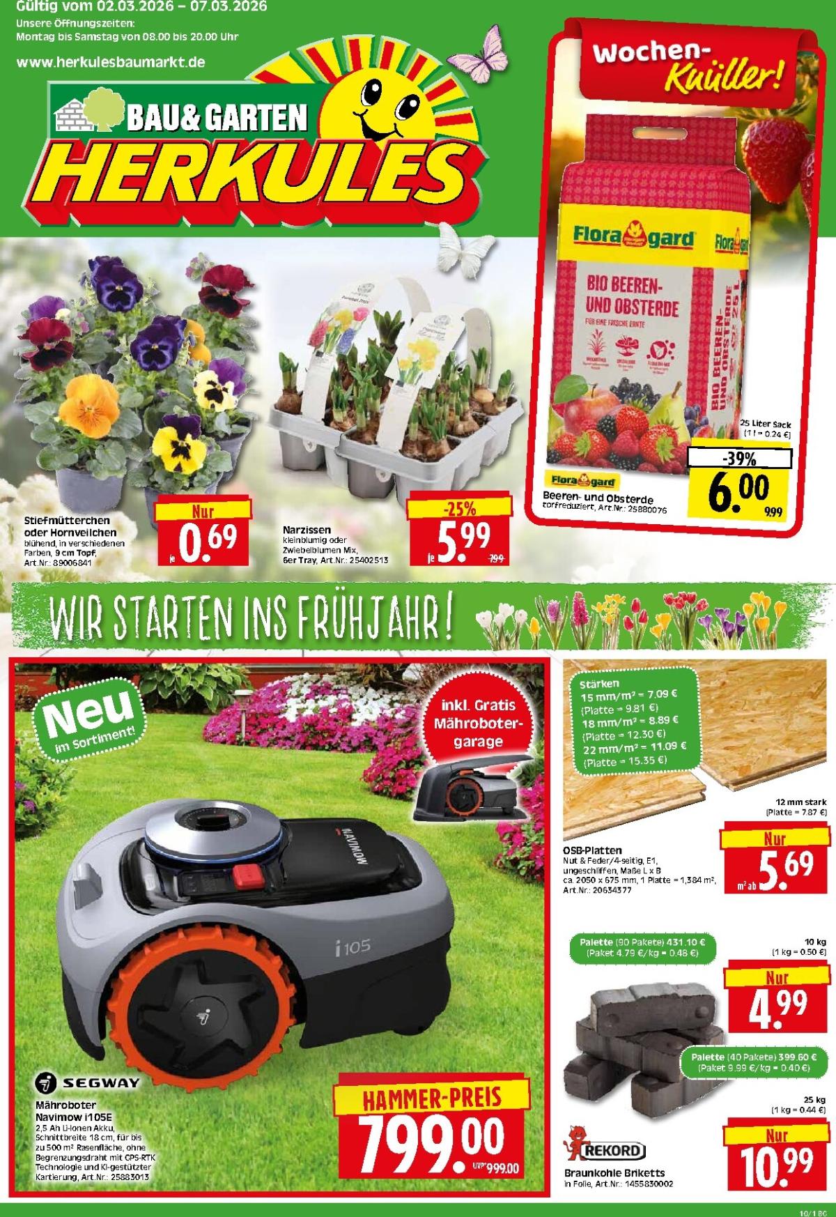 Herkules - Bau & Garten-Prospekt gültig vom 02.03.2026 bis 07.03.2026