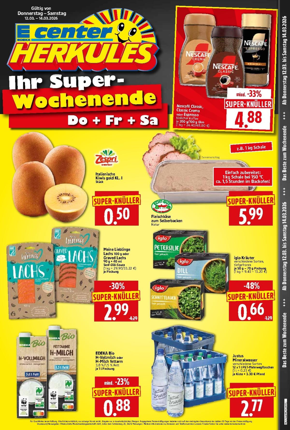 Herkules - Sonderbeilage-Prospekt gültig vom 12.03.2026 bis 14.03.2026
