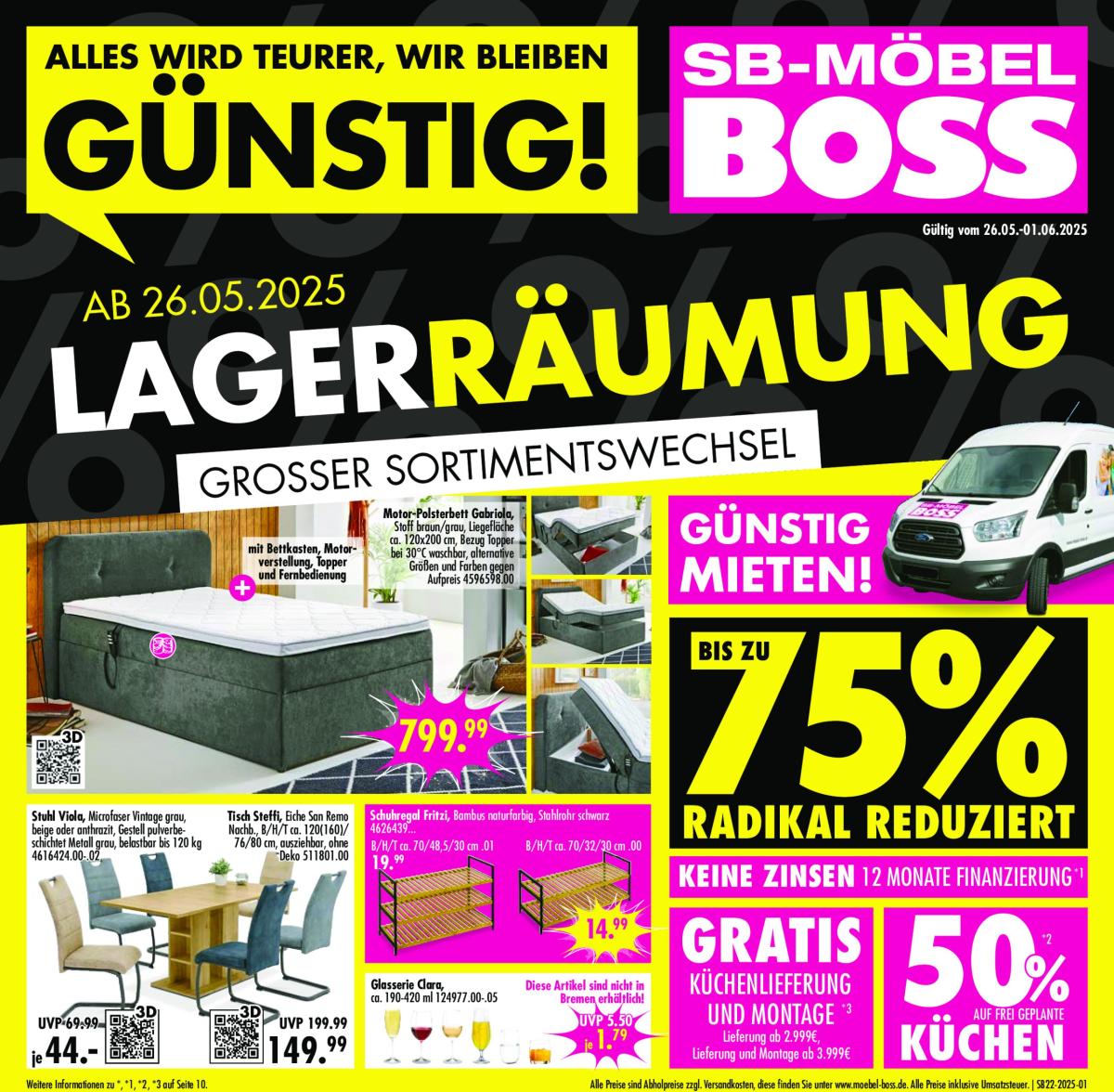 SB Möbel BOSS-Prospekt gültig von 26.05. bis 15.06.