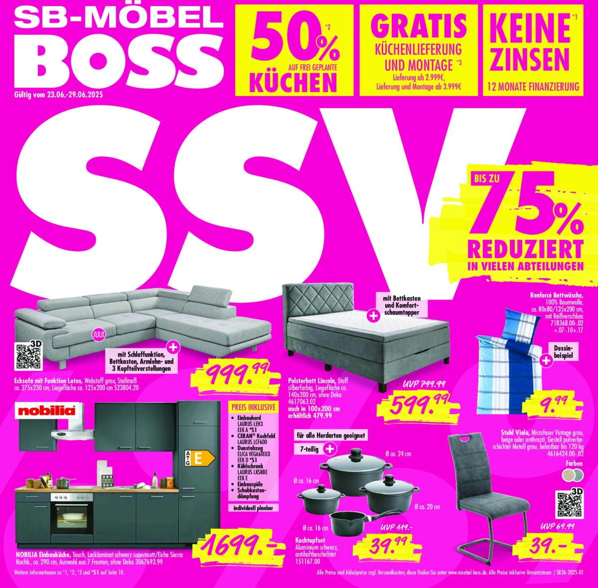 SB Möbel BOSS-Prospekt gültig vom 23.06. bis 29.06.