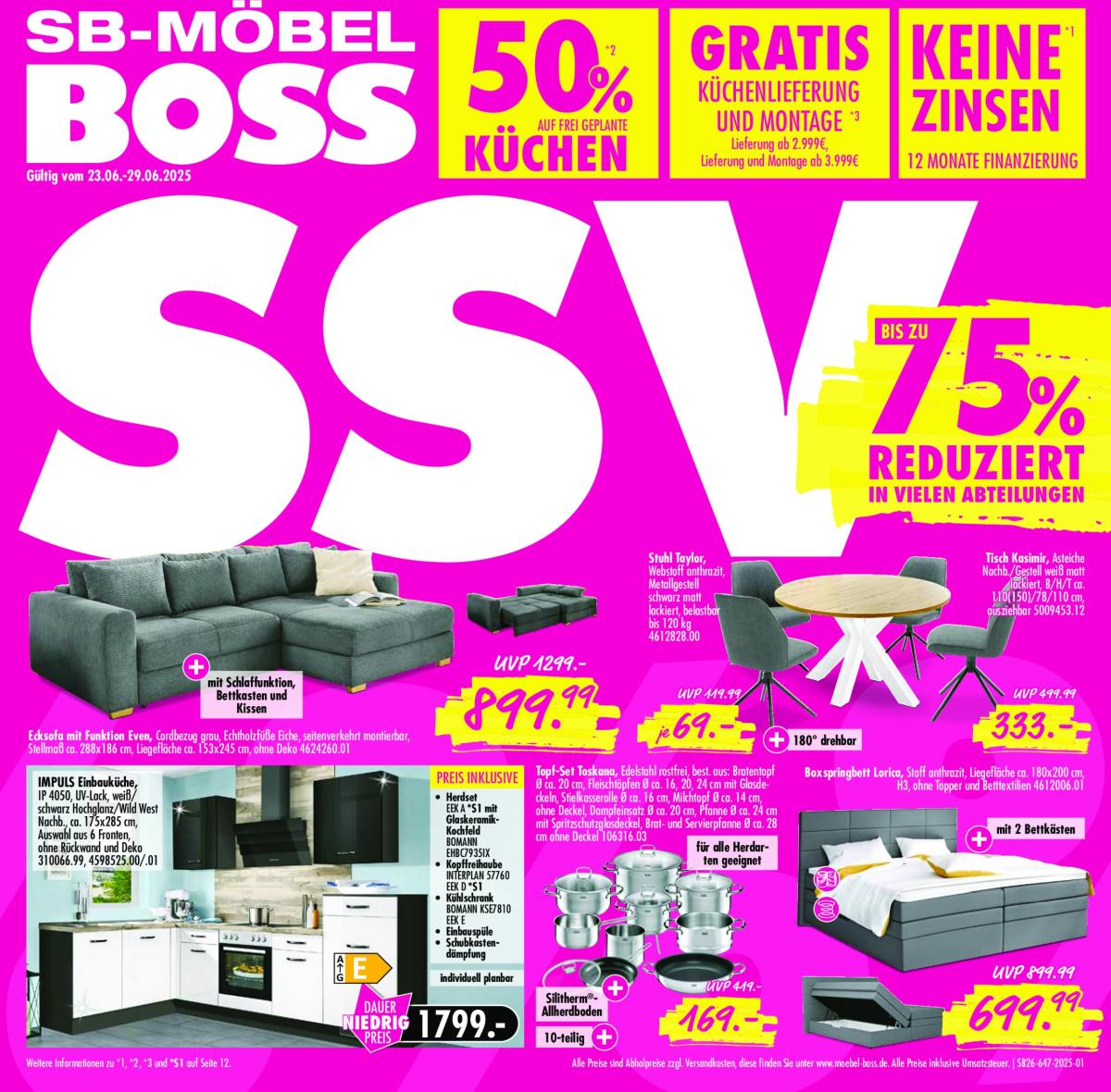 SB Möbel BOSS - Neubrandenburg-Prospekt gültig vom 23.06. bis 29.06.