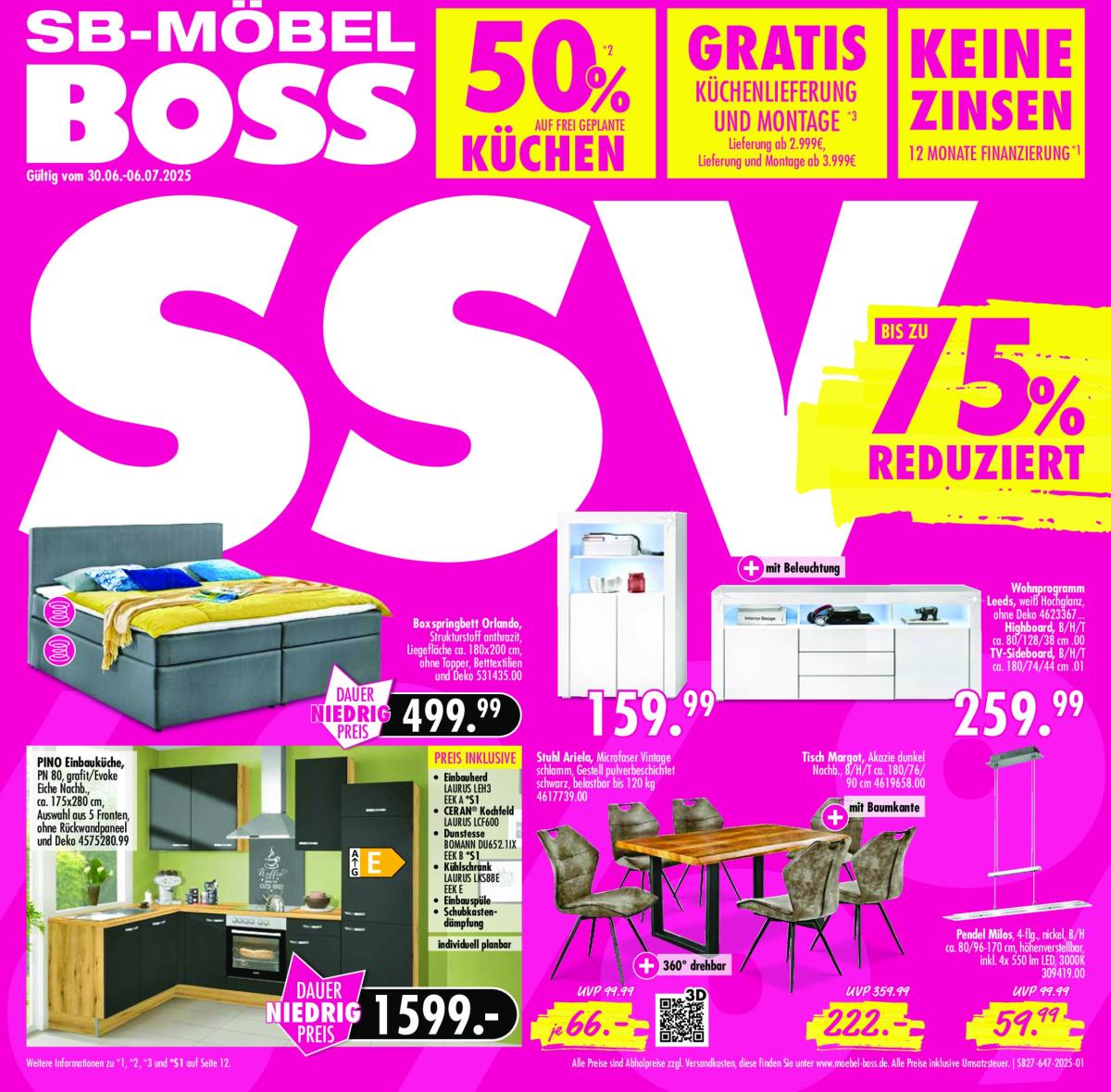 SB Möbel BOSS - Neubrandenburg-Prospekt gültig vom 30.06. bis 06.07.