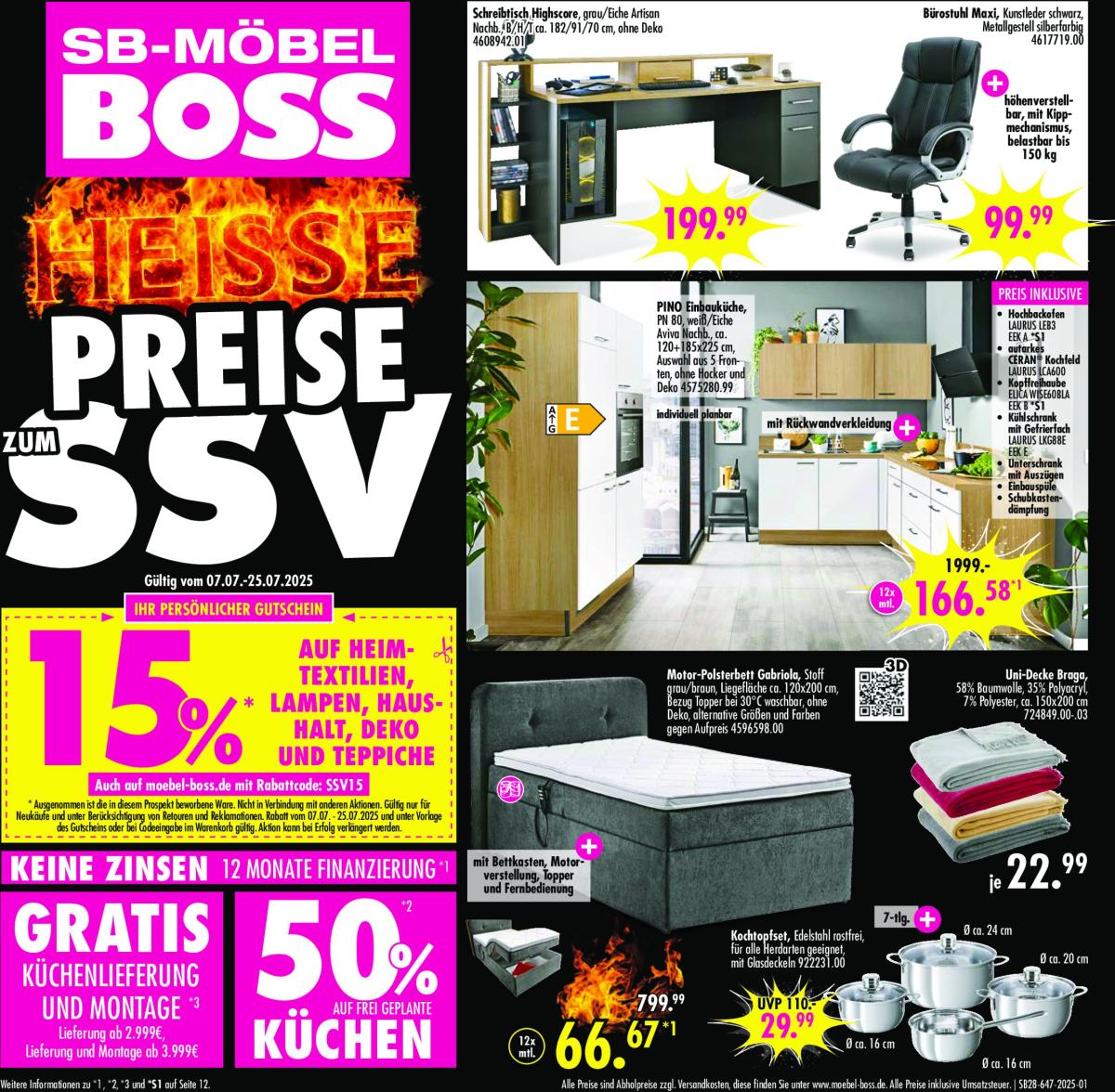 SB Möbel BOSS - Neubrandenburg-Prospekt gültig vom 07.07. bis 25.07.