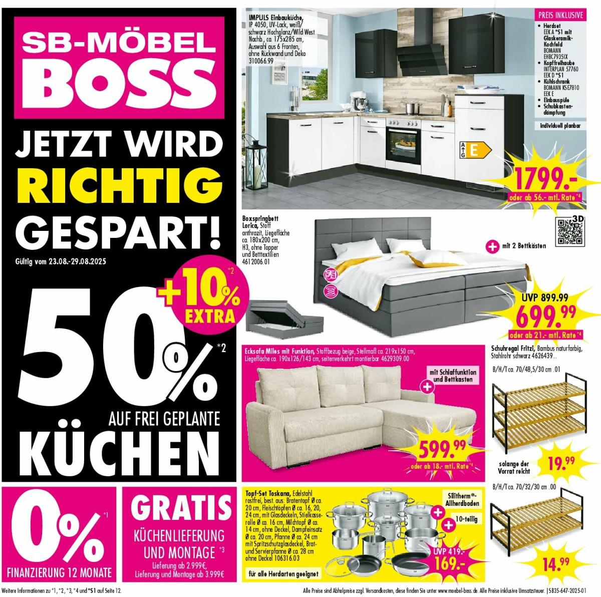SB Möbel BOSS - Neubrandenburg-Prospekt gültig vom 23.08. bis 29.08.