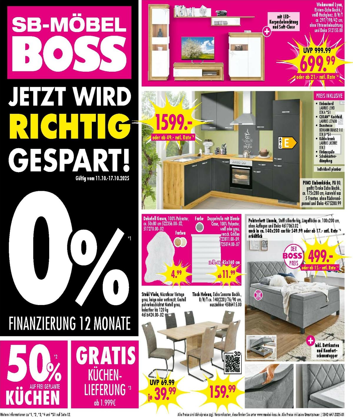 SB Möbel BOSS - Neubrandenburg-Prospekt gültig vom 11.10. bis 17.10.