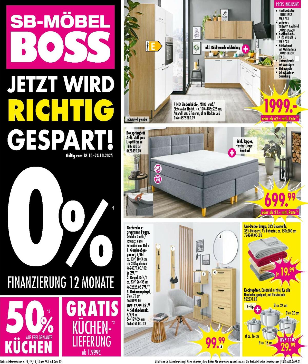 SB Möbel BOSS - Neubrandenburg-Prospekt gültig vom 18.10. bis 24.10.