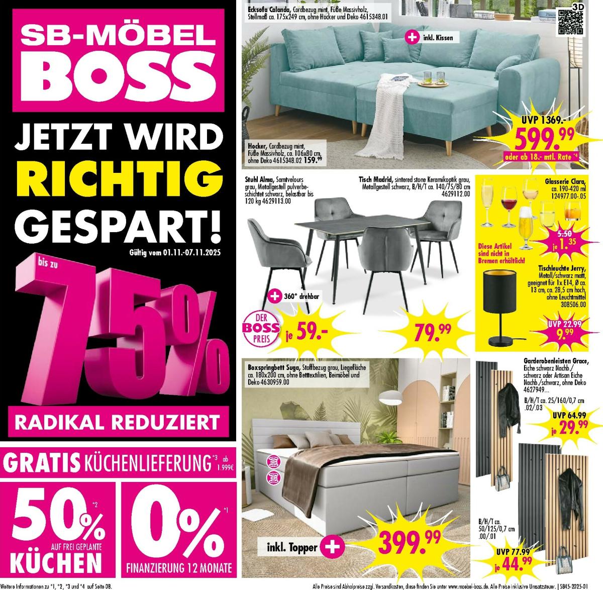 SB Möbel BOSS-Prospekt gültig vom 01.11. bis 07.11.
