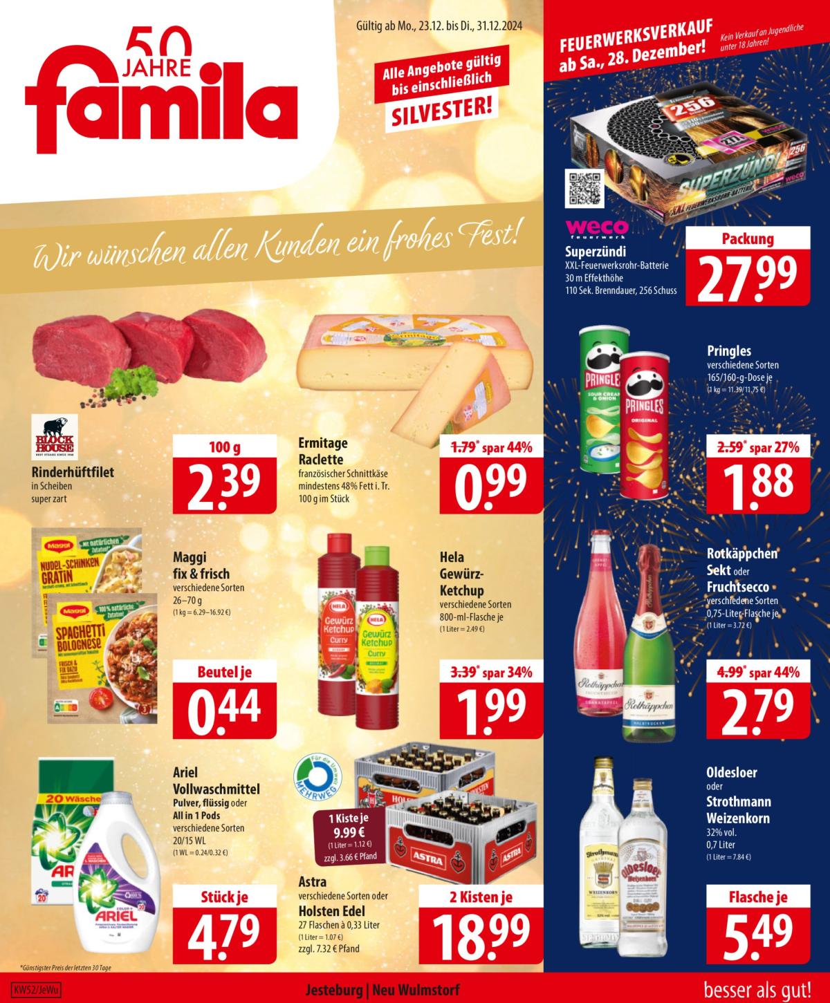 Famila Nordost-Prospekt gültig von 23.12. bis 31.12.