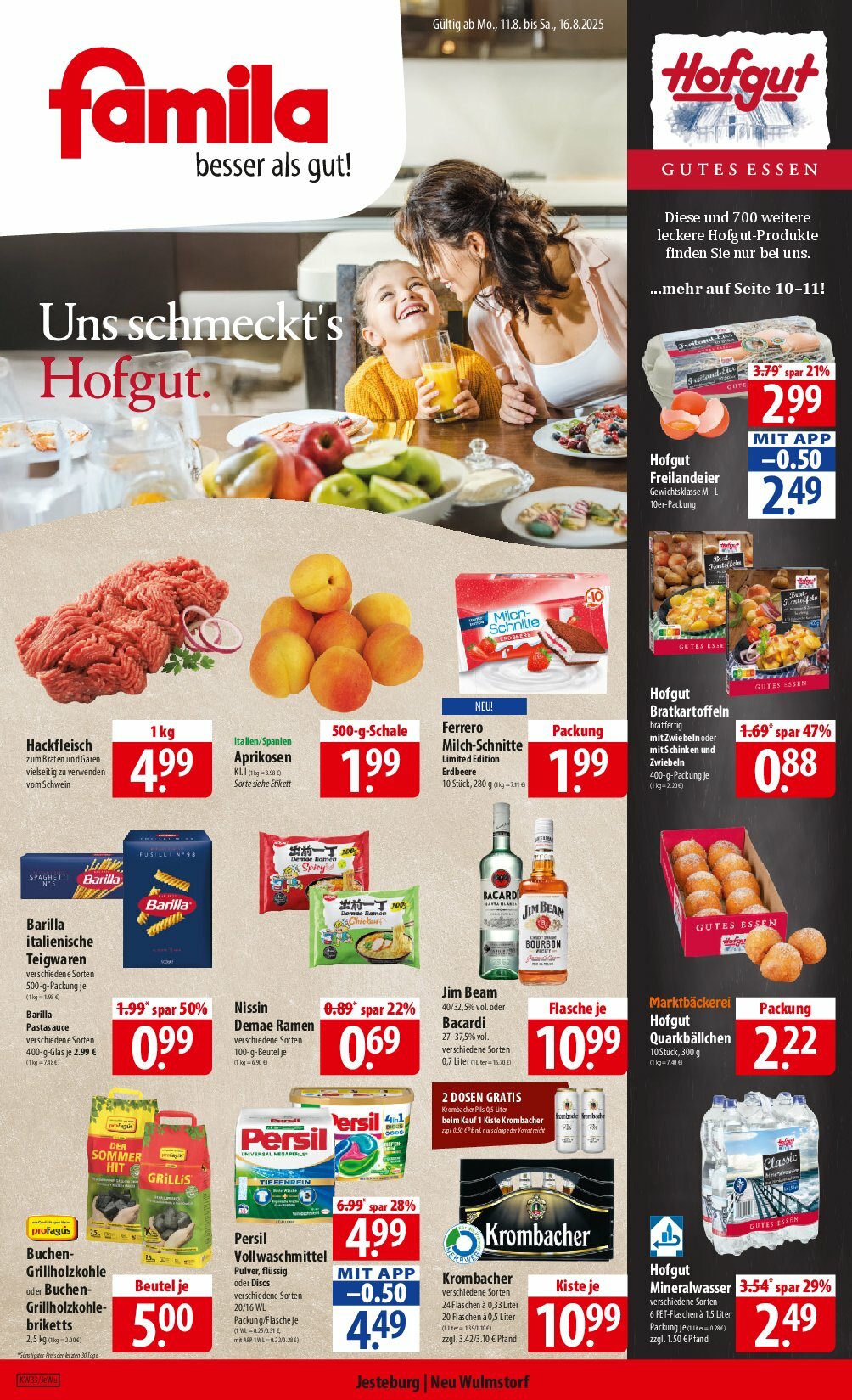 Famila Nordost-Prospekt gültig vom 11.08. bis 16.08.