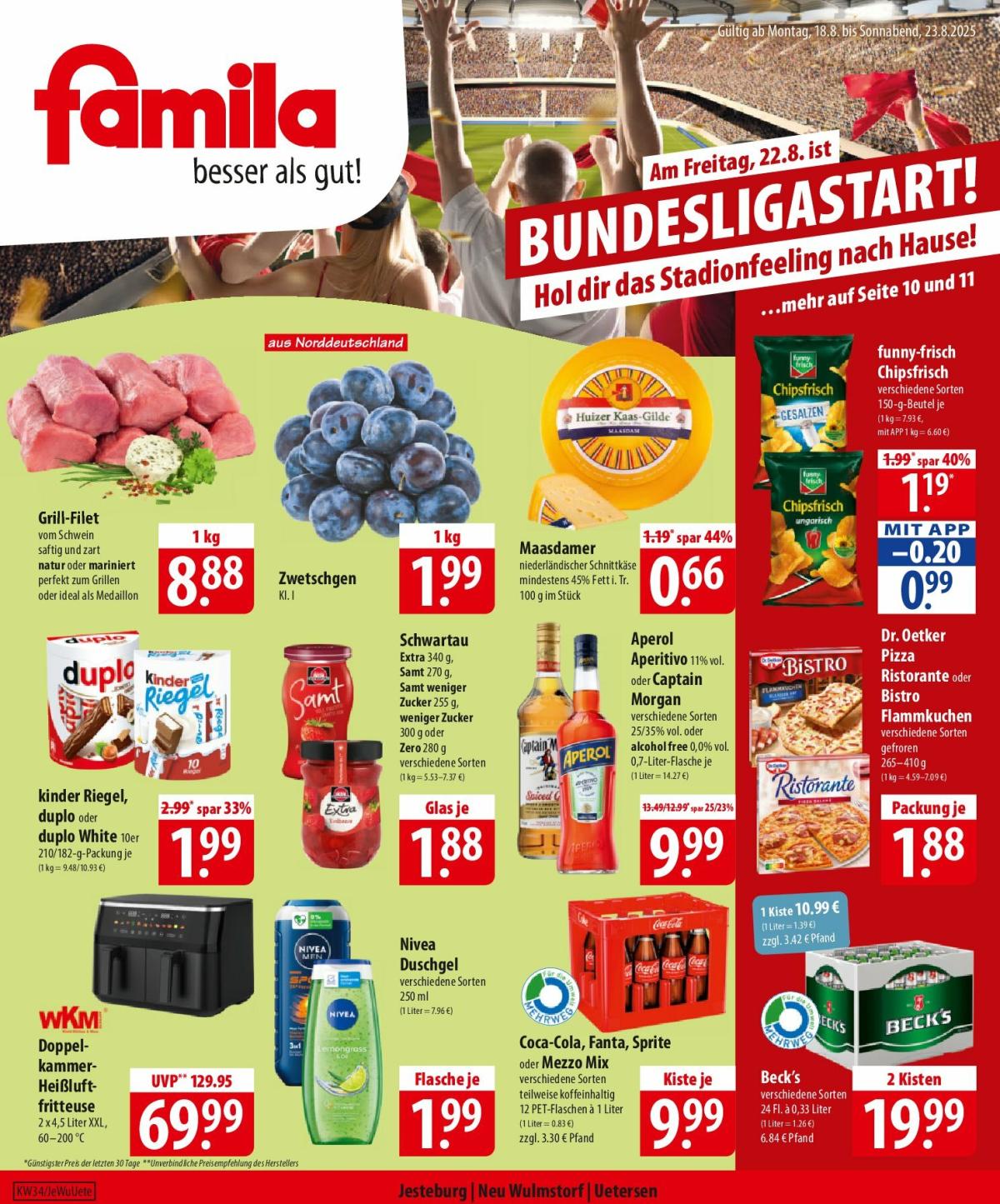 Famila Nordost-Prospekt gültig vom 18.08. bis 23.08.
