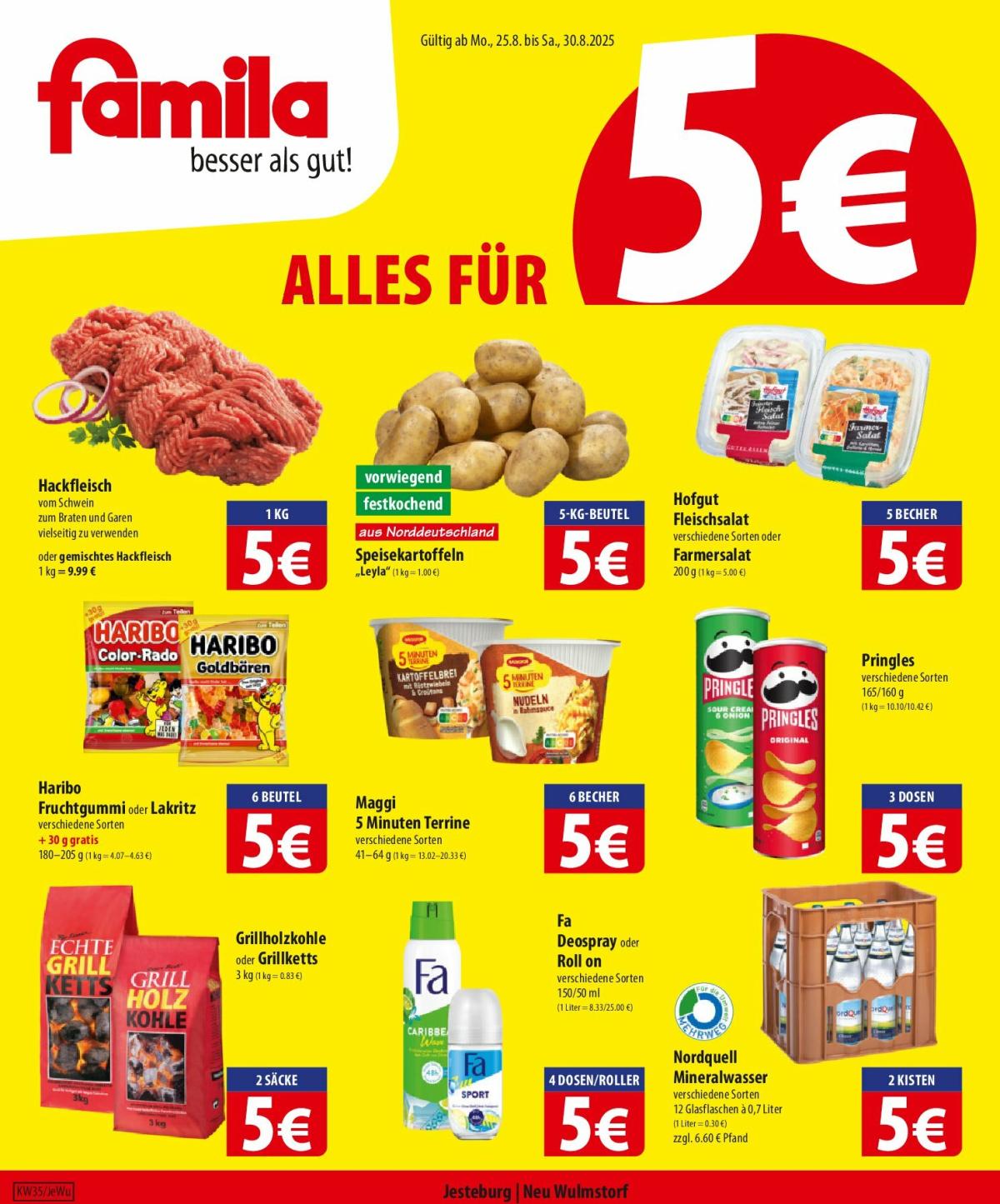 Famila Nordost-Prospekt gültig vom 25.08. bis 30.08.