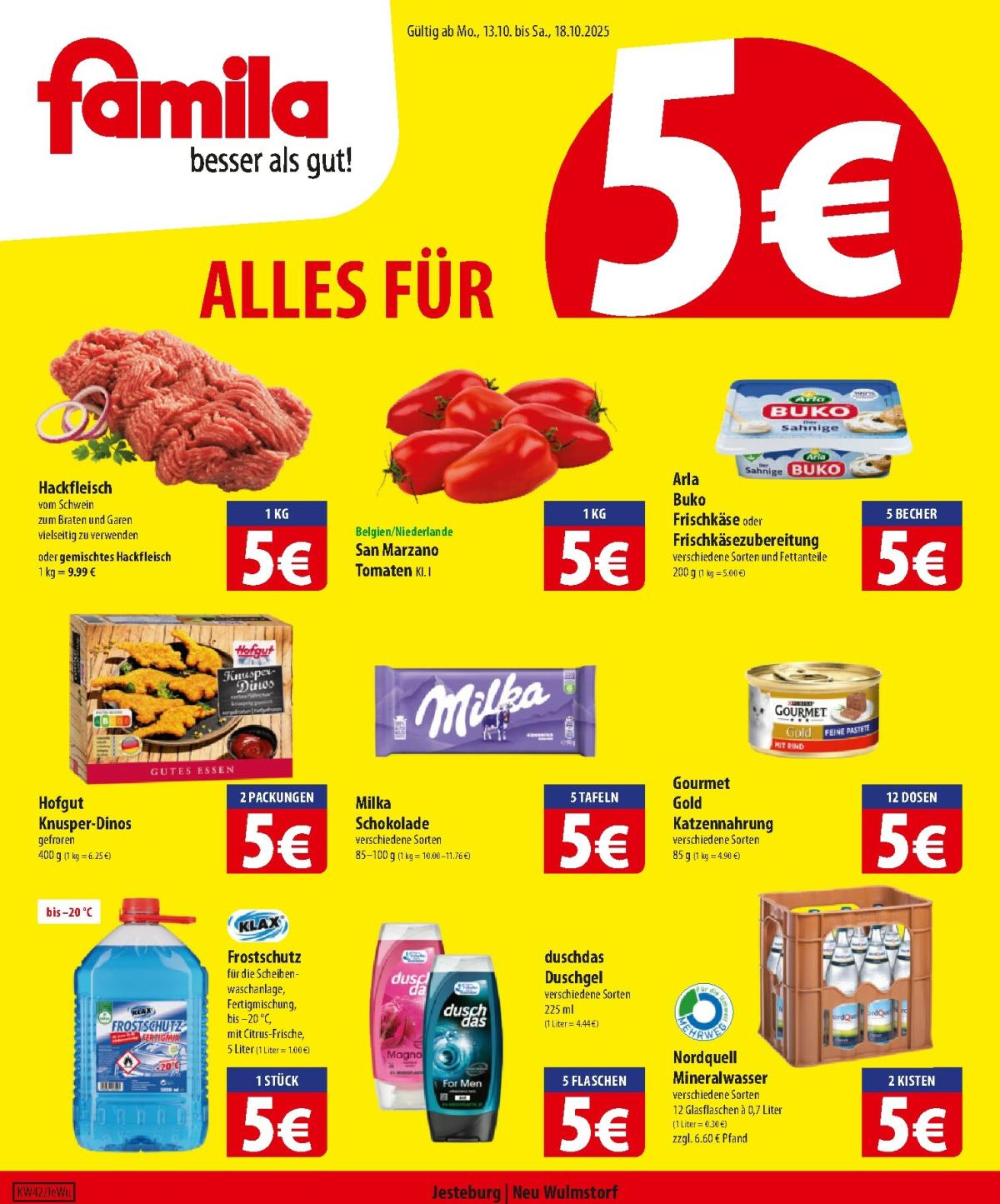 Famila Nordost-Prospekt gültig vom 13.10. bis 18.10.