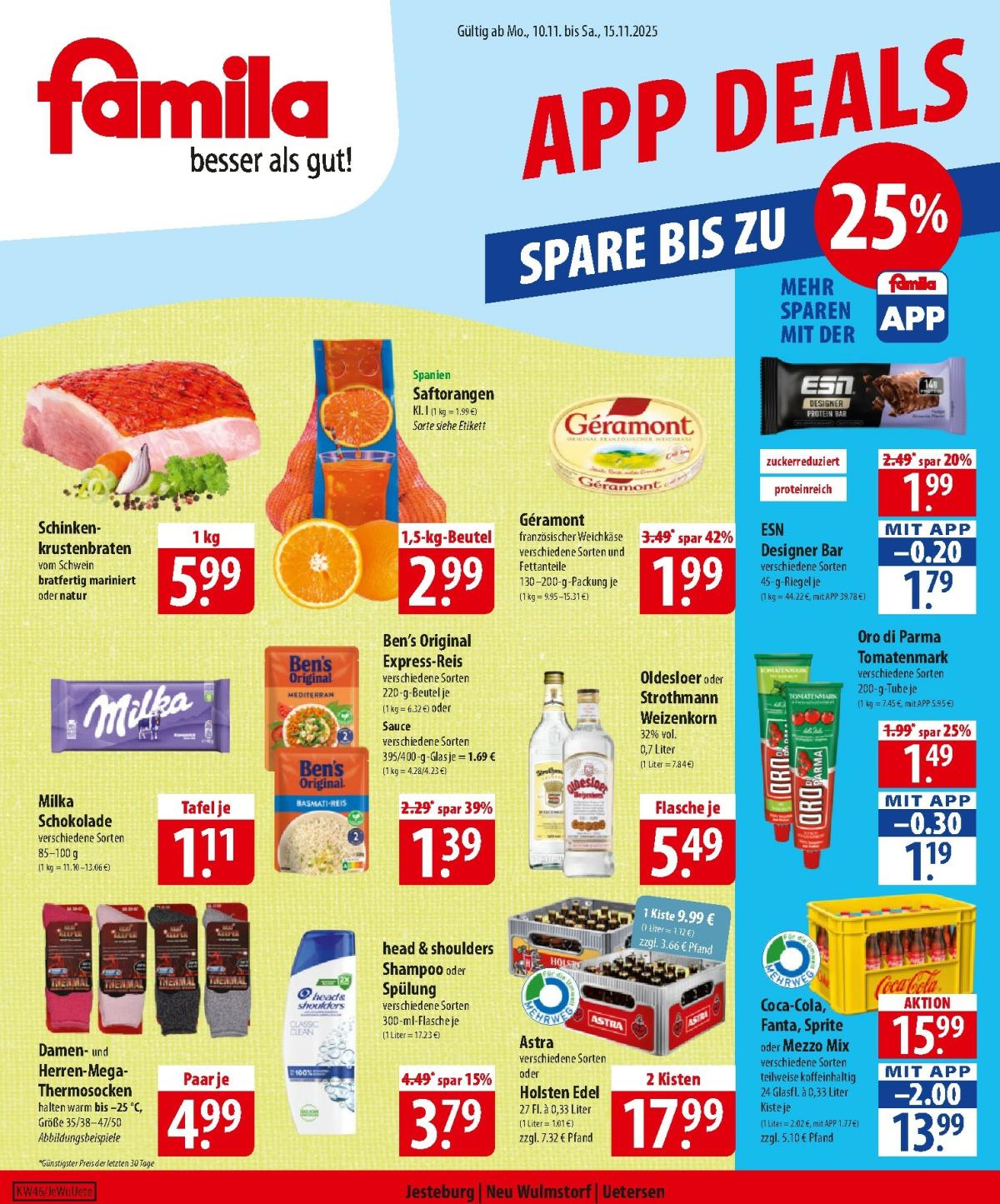 Famila Nordost-Prospekt gültig vom 10.11. bis 15.11.