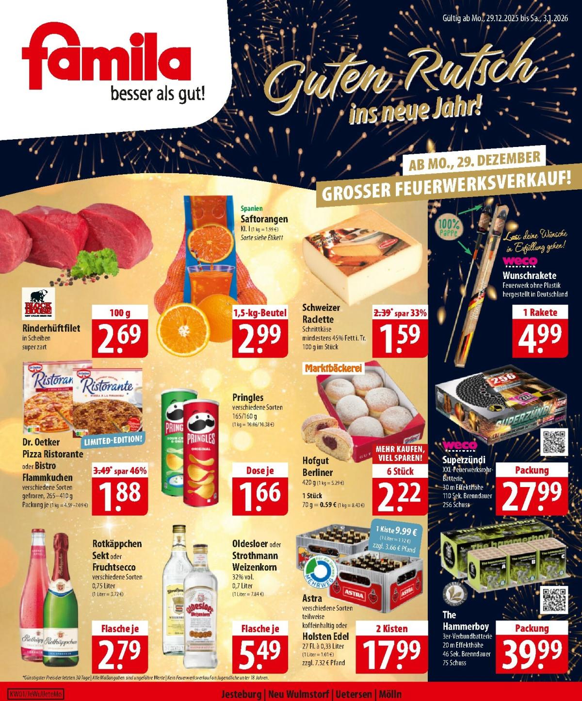 Famila Nordost-Prospekt gültig vom 29.12. bis 03.01.