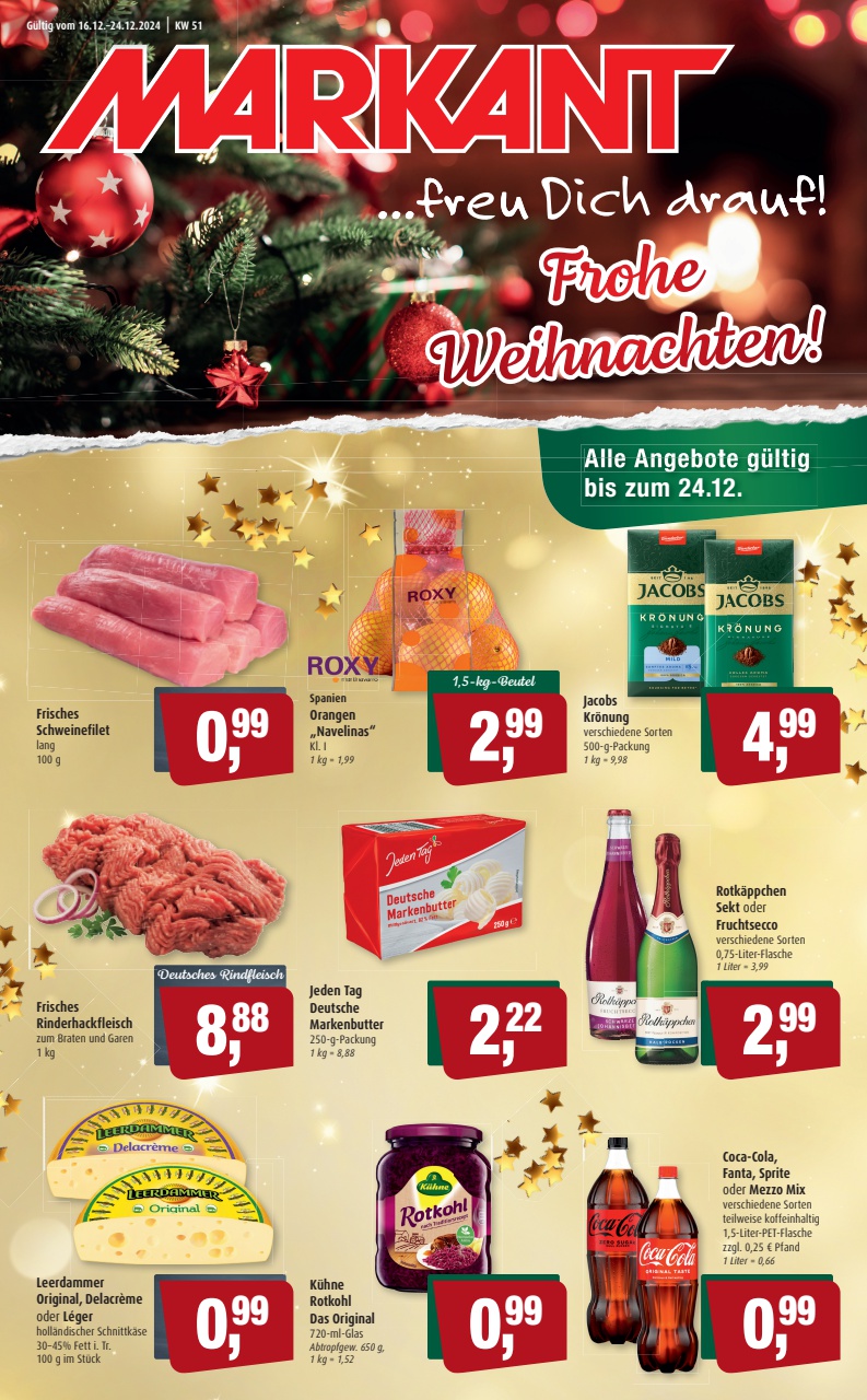 Markant Freu Dich Drauf-Prospekt gültig von 16.12. bis 24.12.