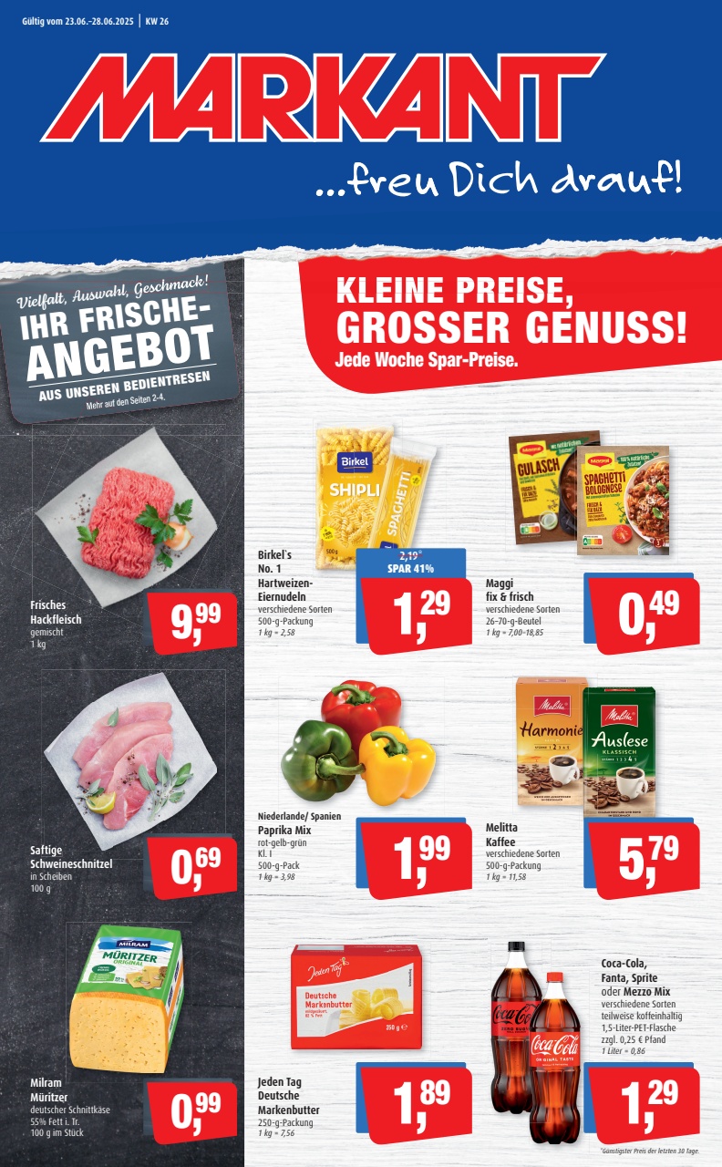 Markant Freu Dich Drauf-Prospekt gültig vom 23.06. bis 28.06.