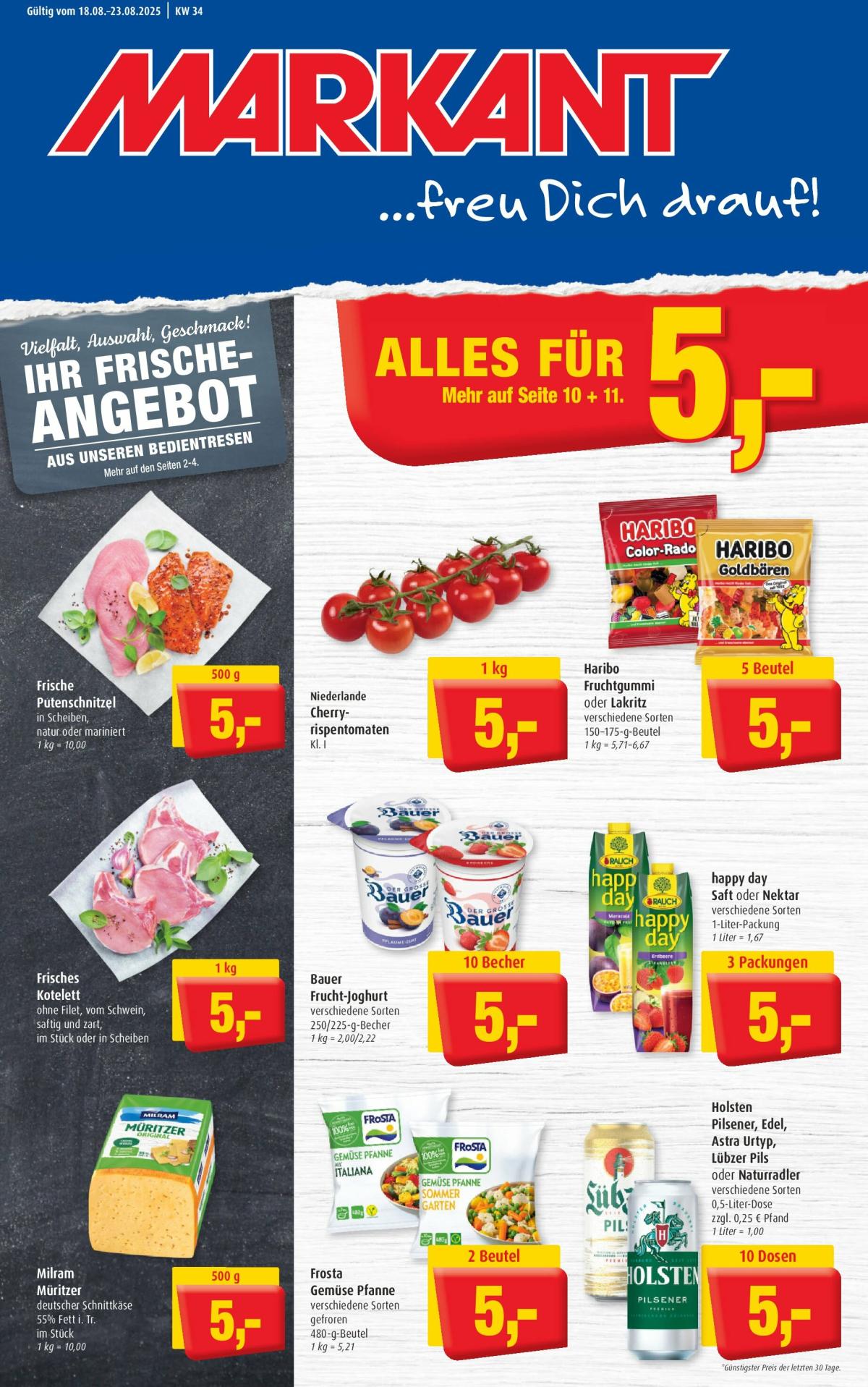Markant Freu Dich Drauf-Prospekt gültig vom 18.08. bis 23.08.