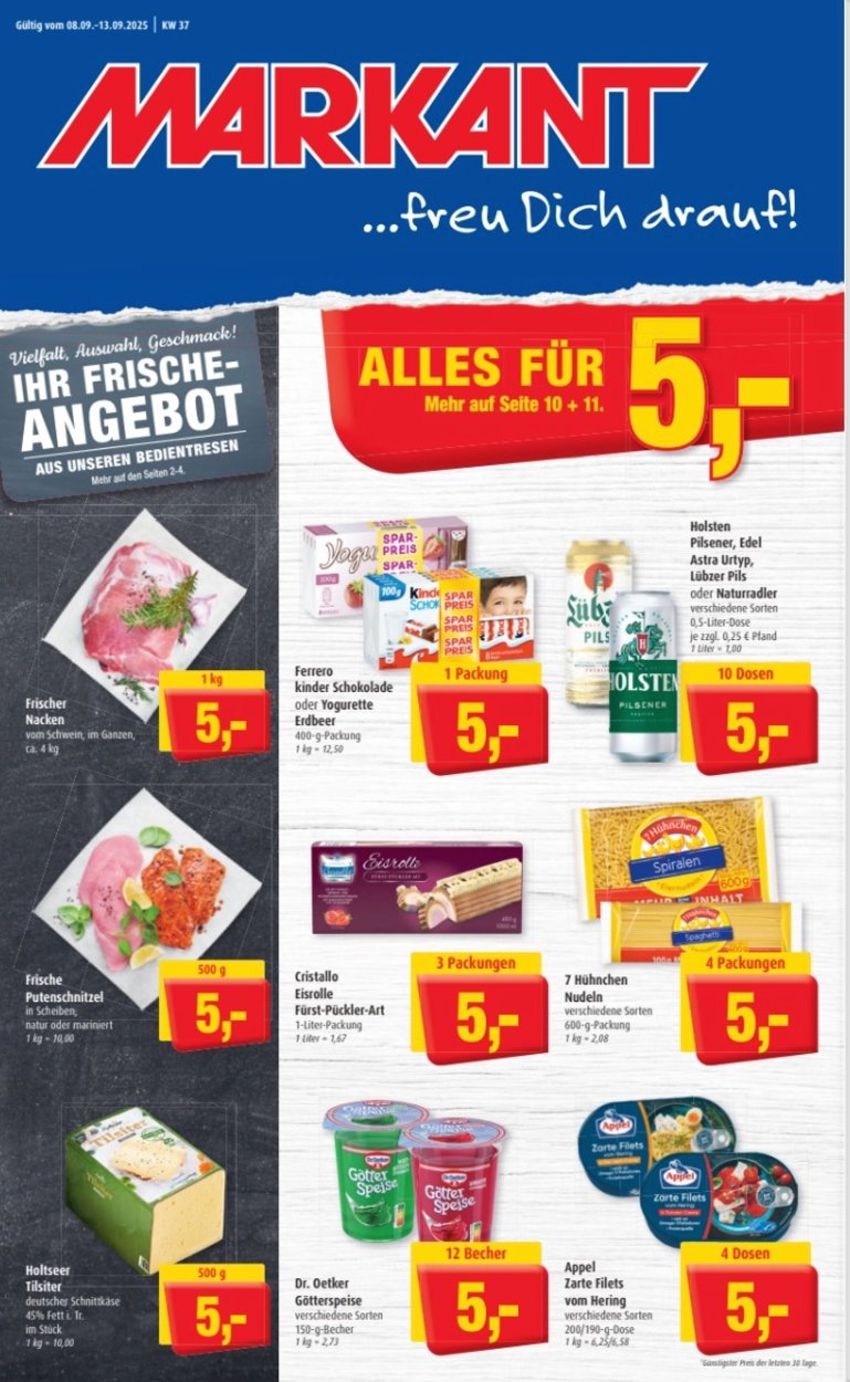 Markant Freu Dich Drauf-Prospekt gültig vom 08.09. bis 13.09.
