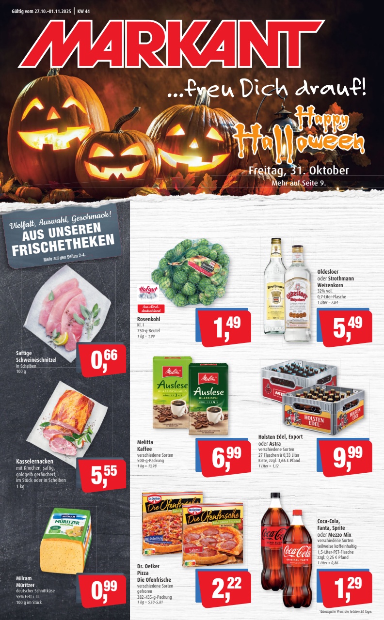 Markant Freu Dich Drauf-Prospekt gültig vom 27.10. bis 01.11.