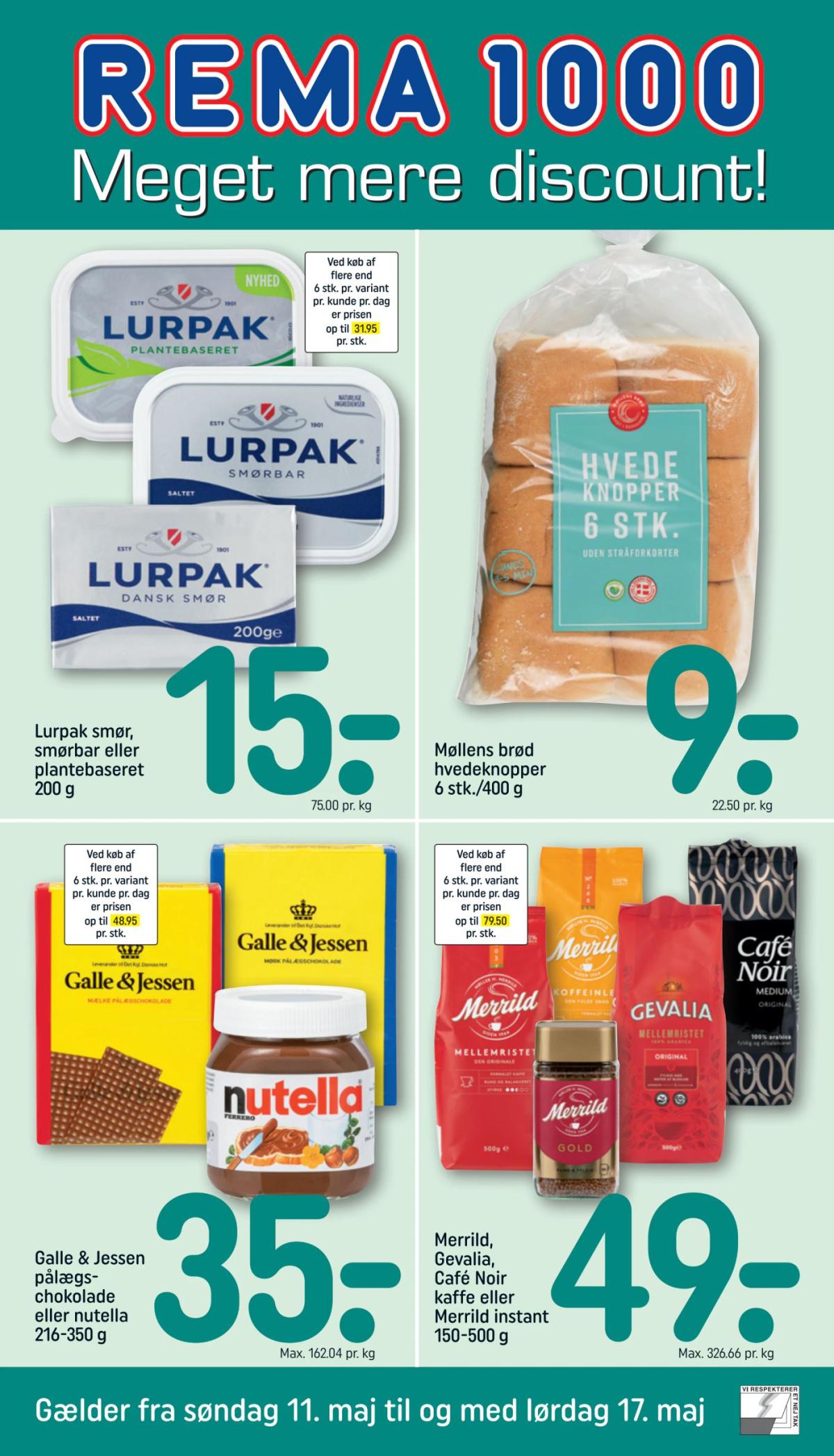 Rema 1000 tilbudsavis gyldig fra 11.05. - 17.05.