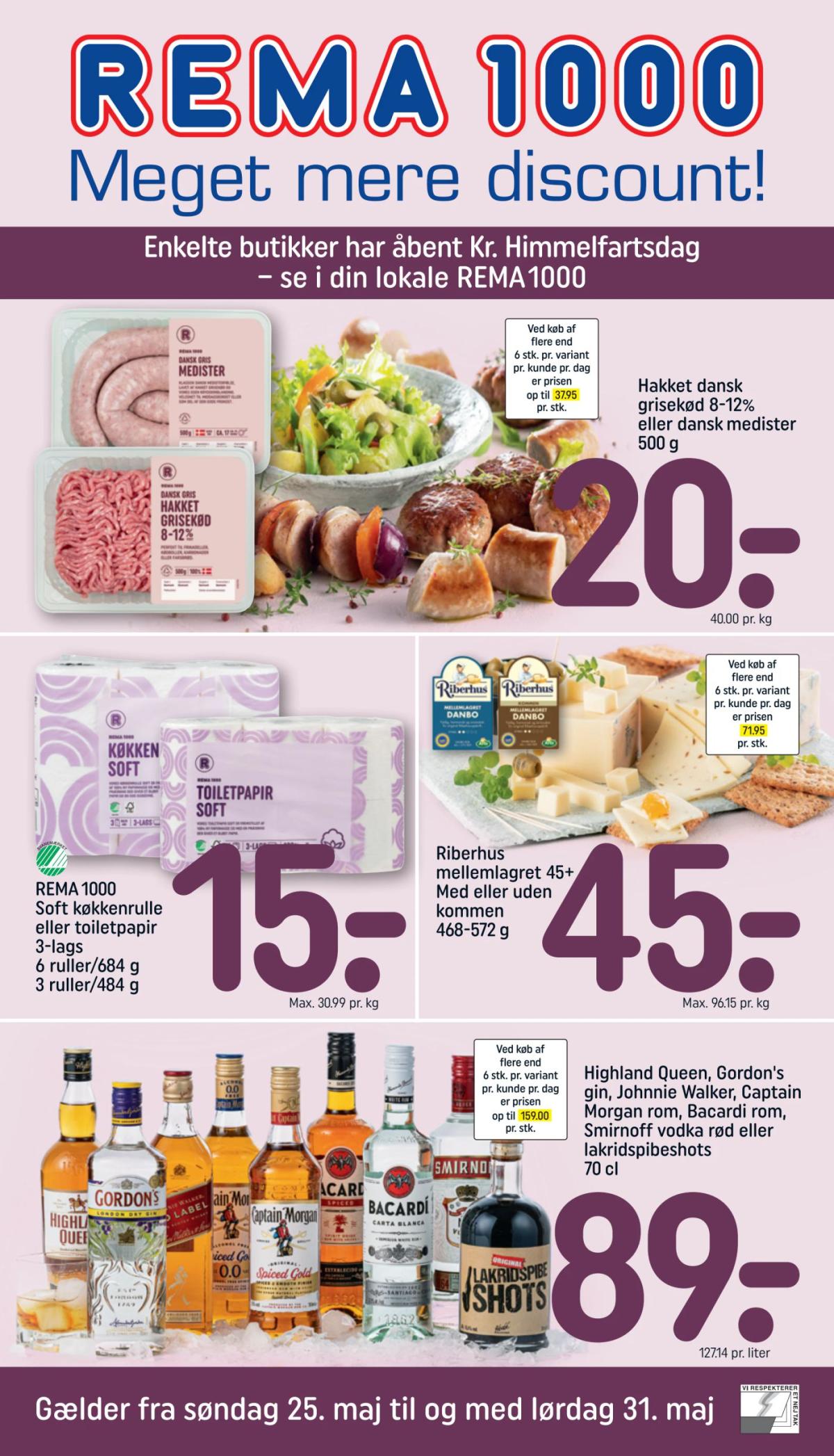 Rema 1000 tilbudsavis gyldig fra 25.05. - 31.05.