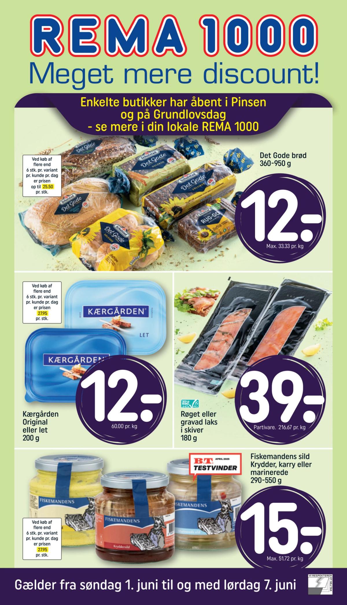 Rema 1000 tilbudsavis gyldig fra 01.06. - 07.06.