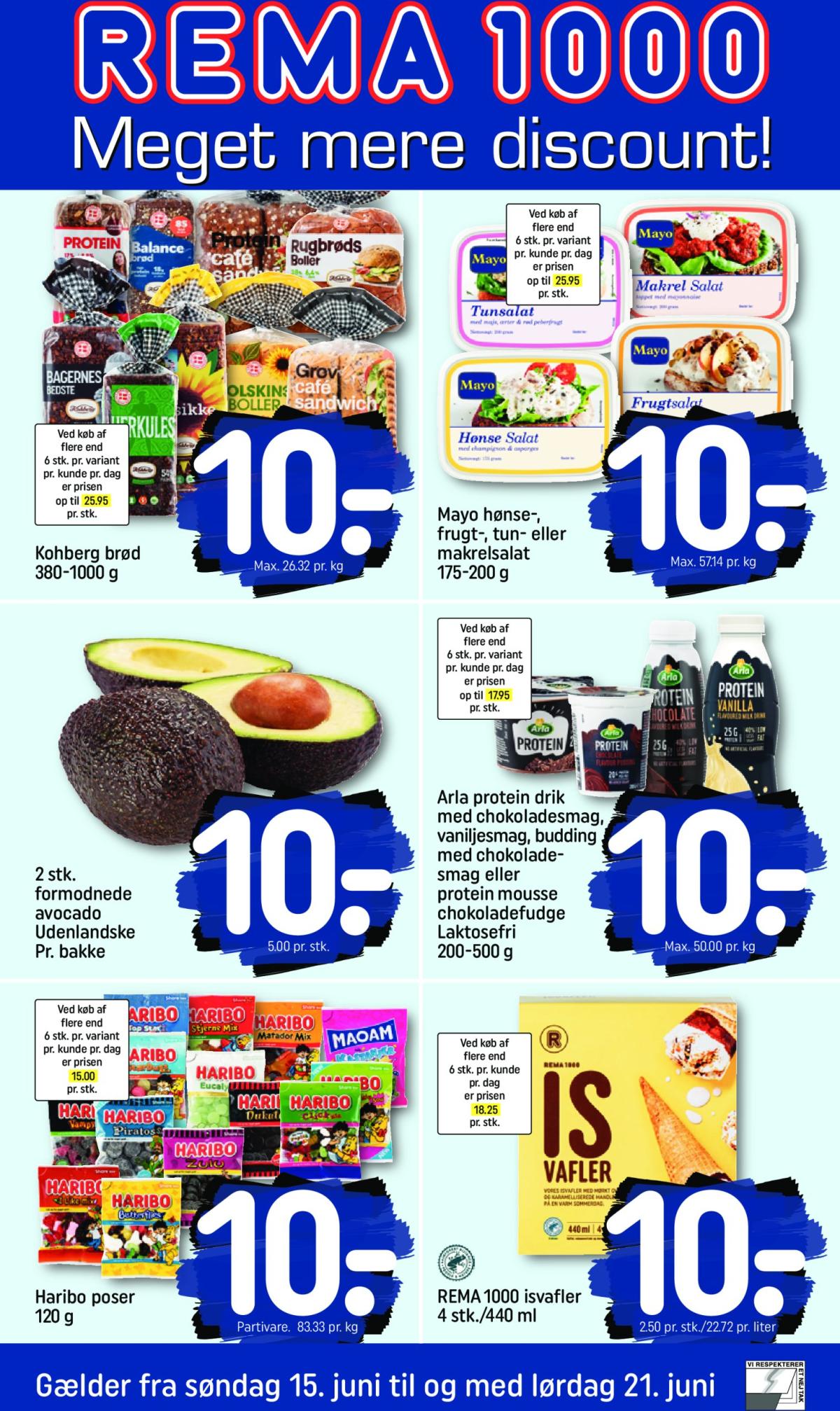Rema 1000 tilbudsavis gyldig fra 15.06. til 21.06.
