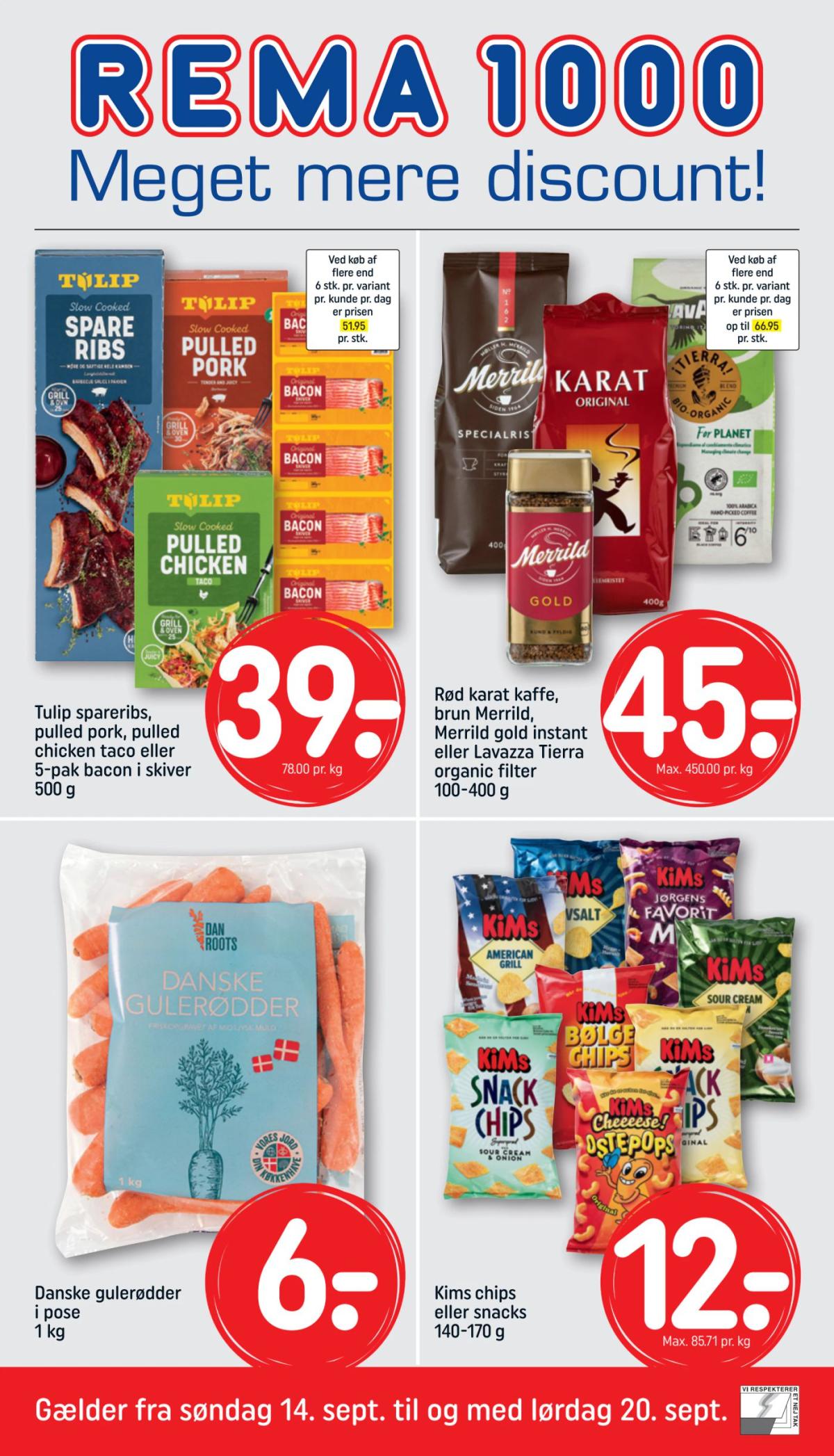 Rema 1000 tilbudsavis gyldig fra 14.09. til 20.09.