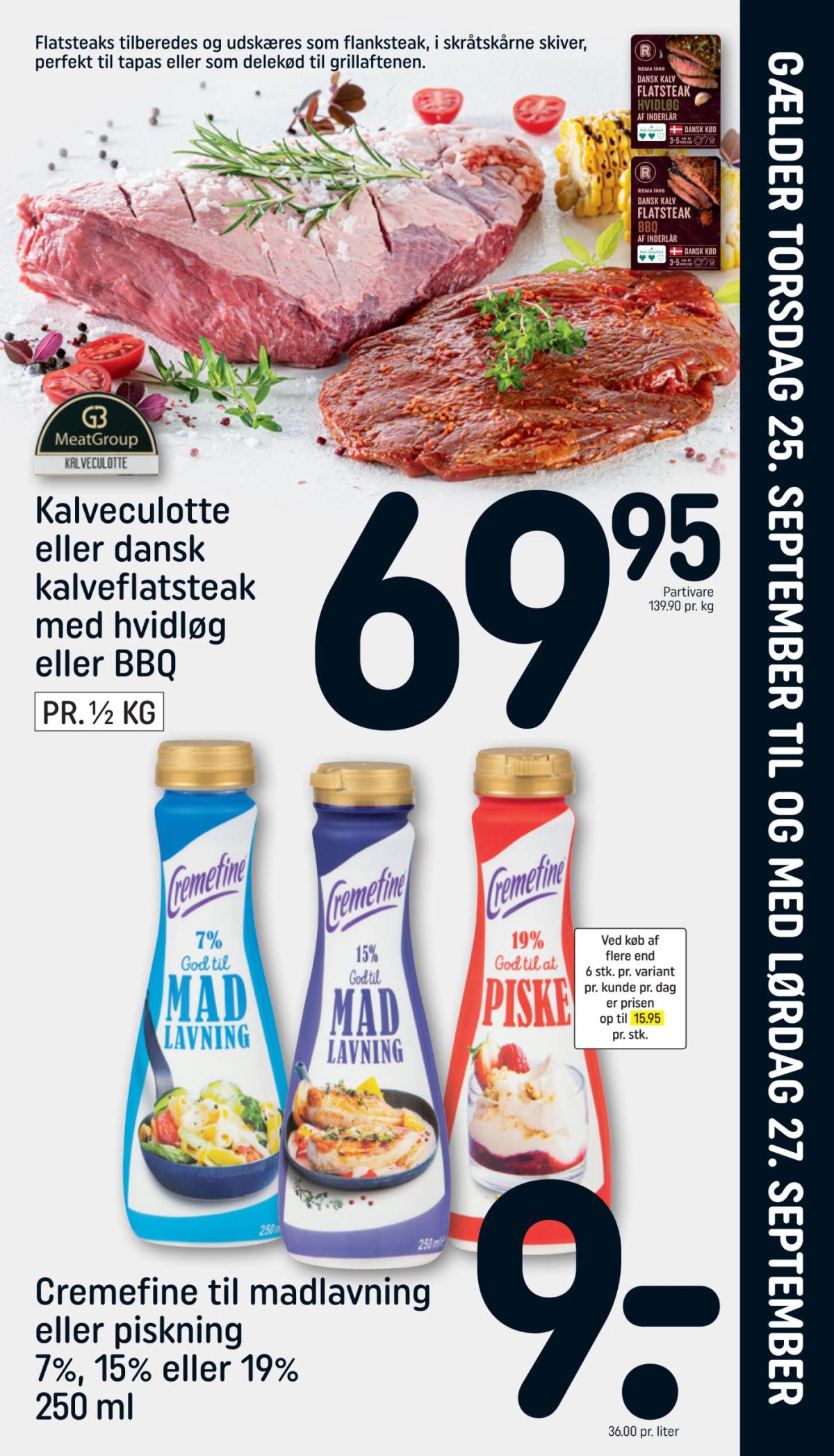 Rema 1000 - Indstik tilbudsavis gyldig fra 25.09. til 27.09.