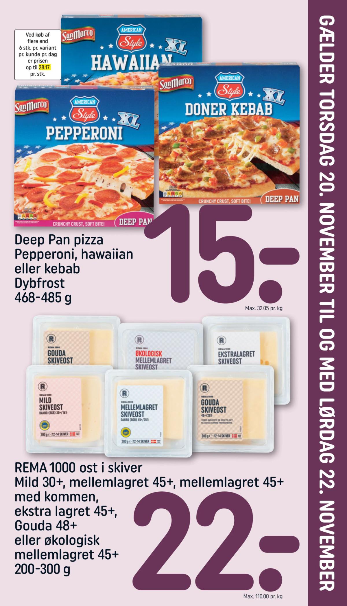 Rema 1000 tilbudsavis gyldig fra 20.11. til 22.11.