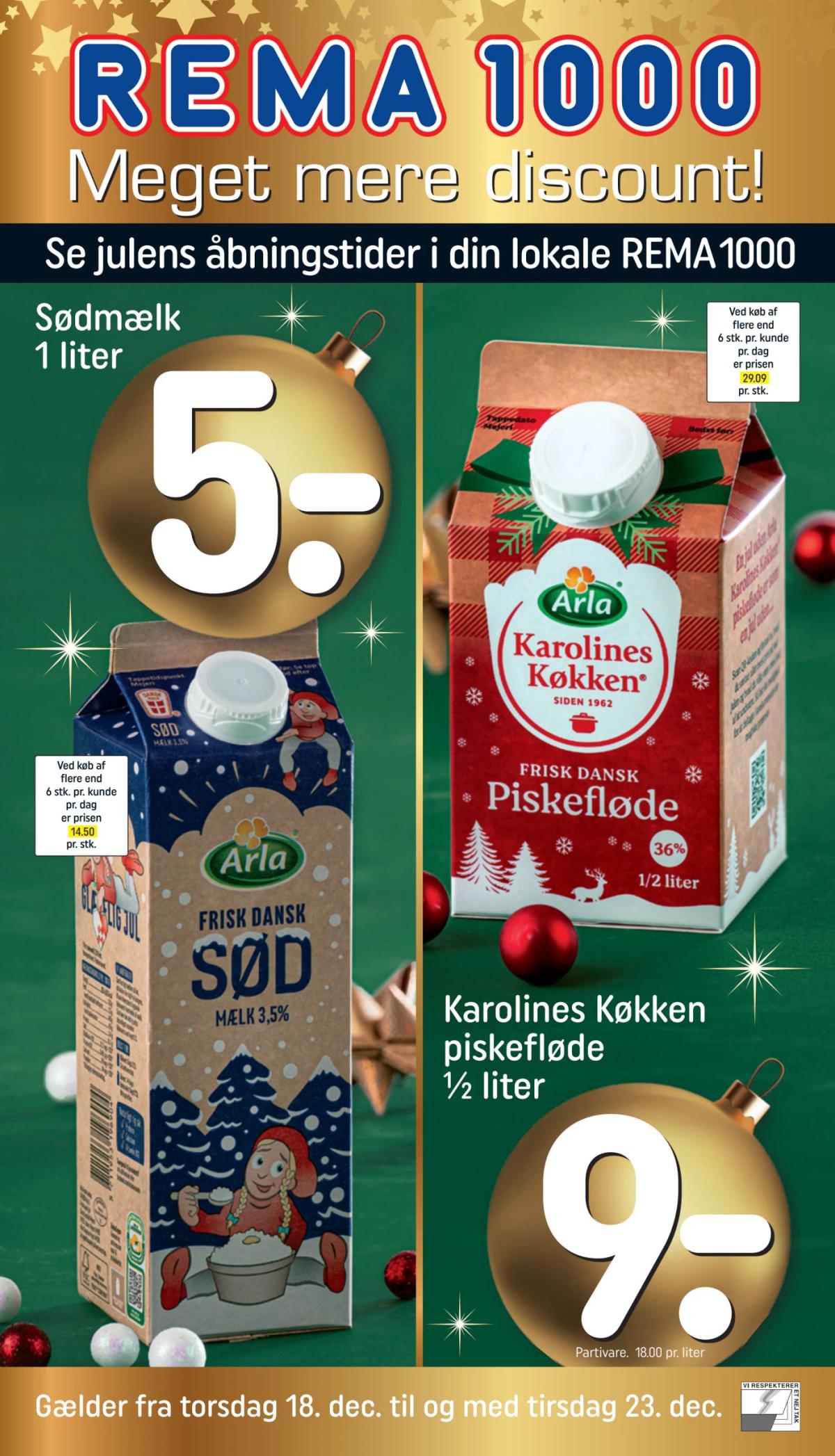 Rema 1000 tilbudsavis gyldig fra 18.12. til 23.12.