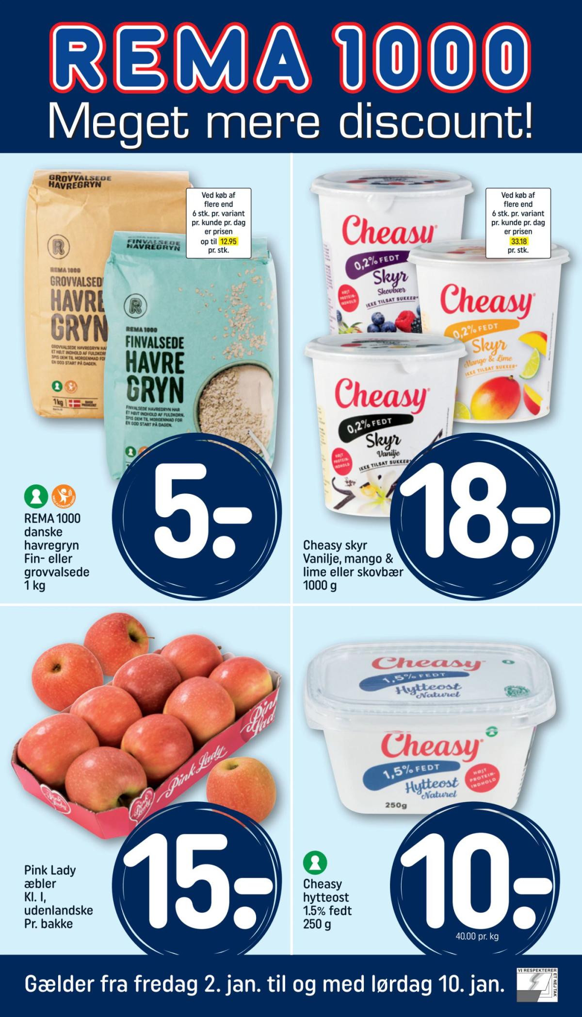 Rema 1000 tilbudsavis gyldig fra 02.01. til 10.01.