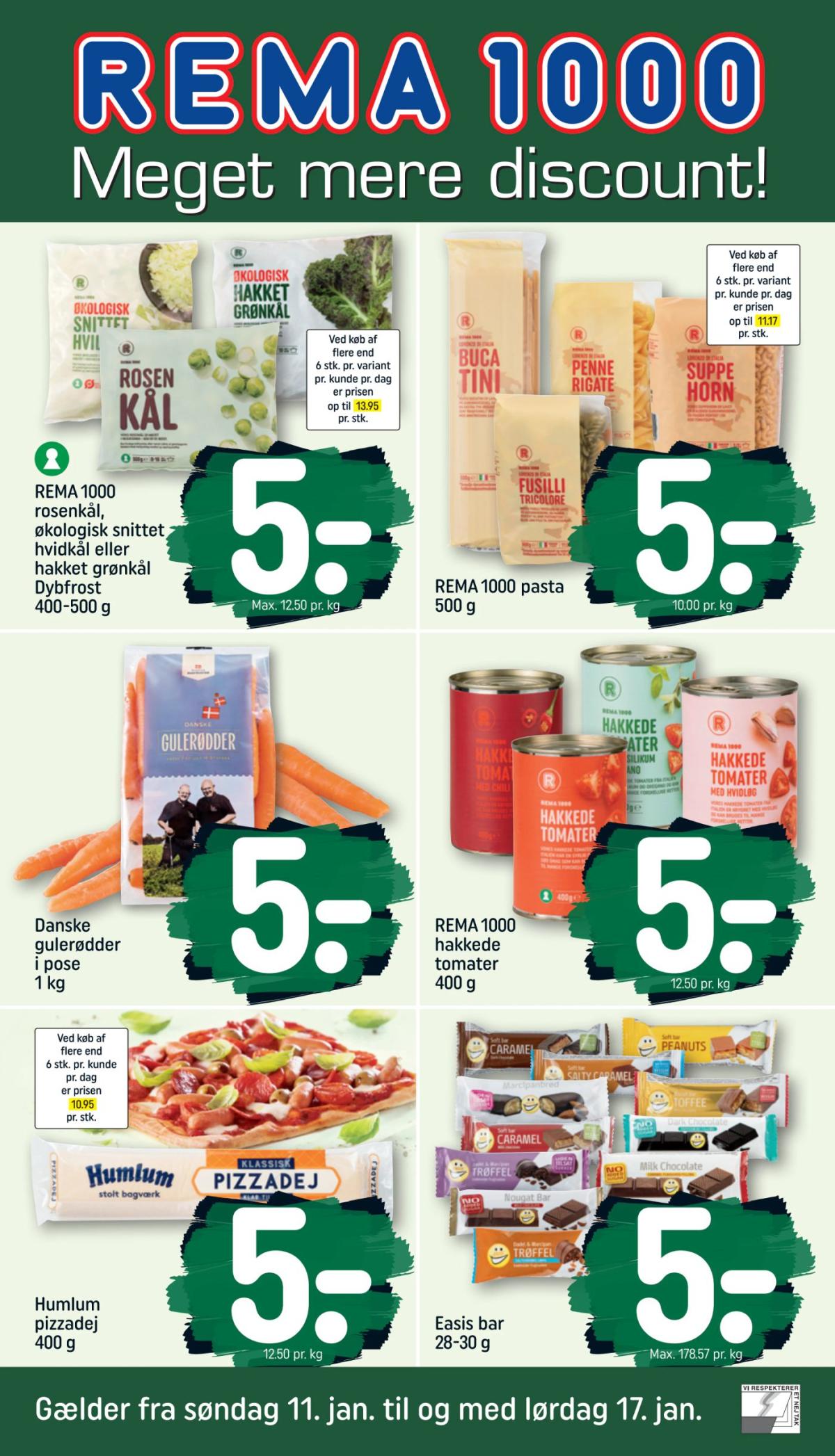 Rema 1000 tilbudsavis gyldig fra 11.01. til 17.01.