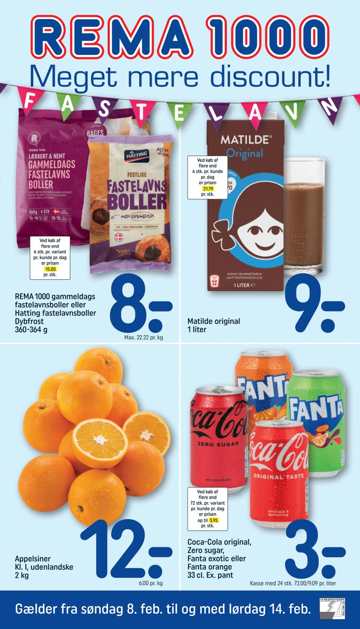 Rema 1000 tilbudsavis gyldig fra 08.02.2026 til 14.02.2026