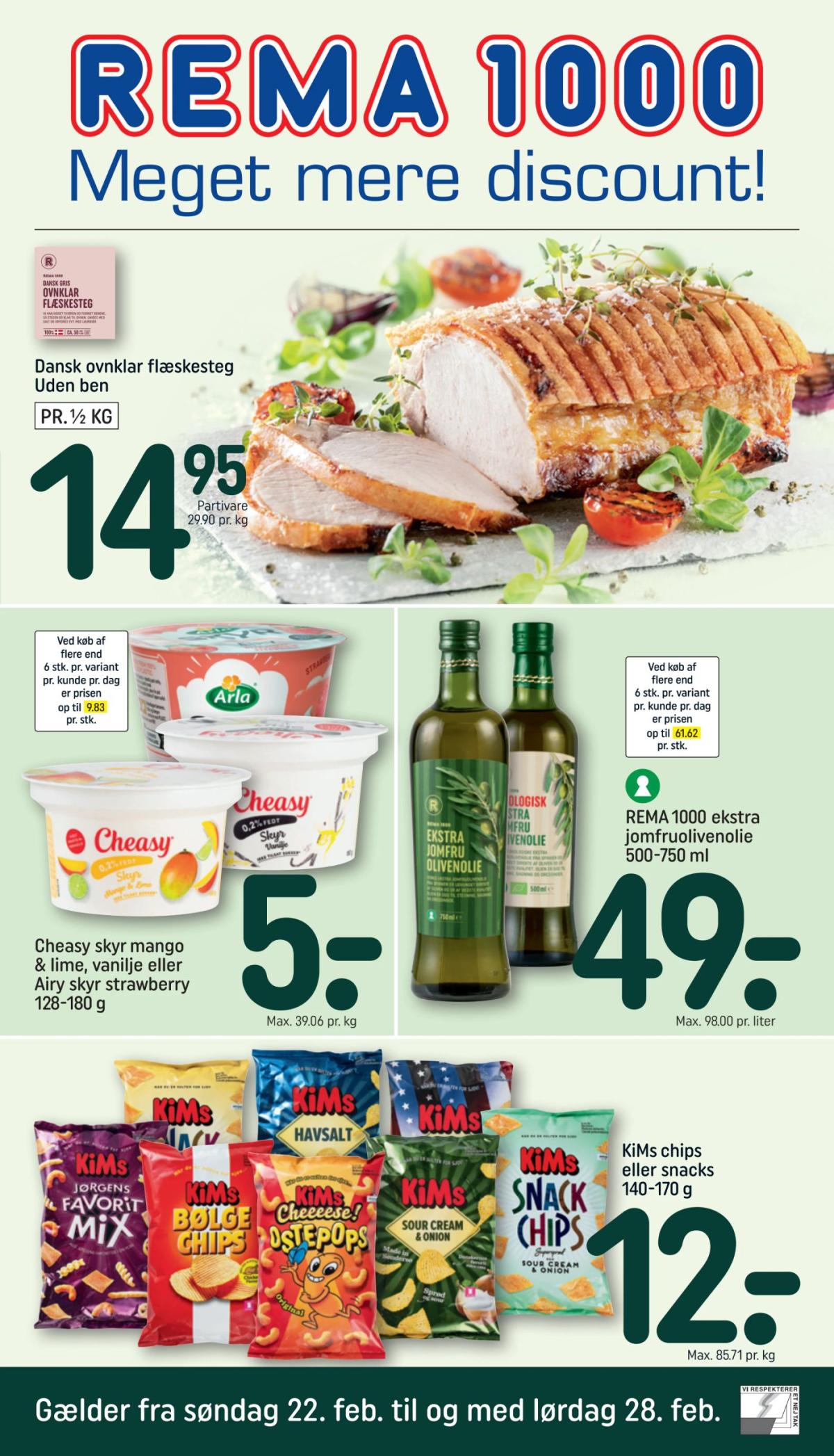 Rema 1000 tilbudsavis gyldig fra 22.02.2026 til 28.02.2026