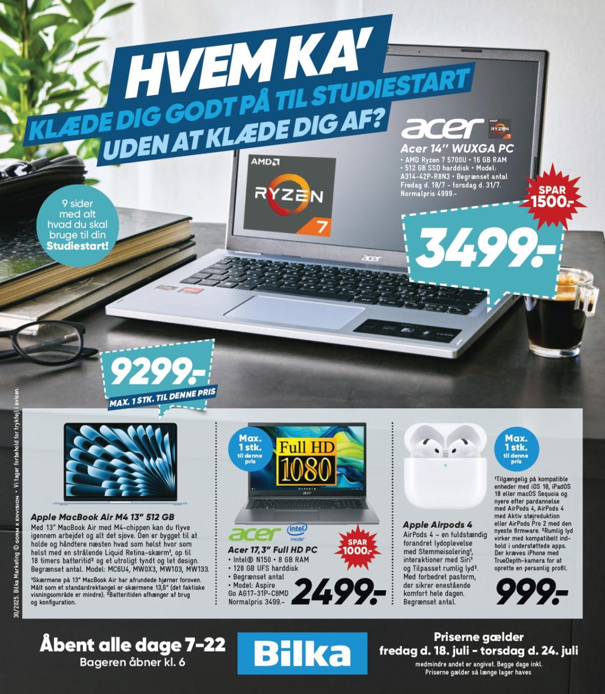 Bilka - Nonfood tilbudsavis gyldig fra 18.07. til 24.07.
