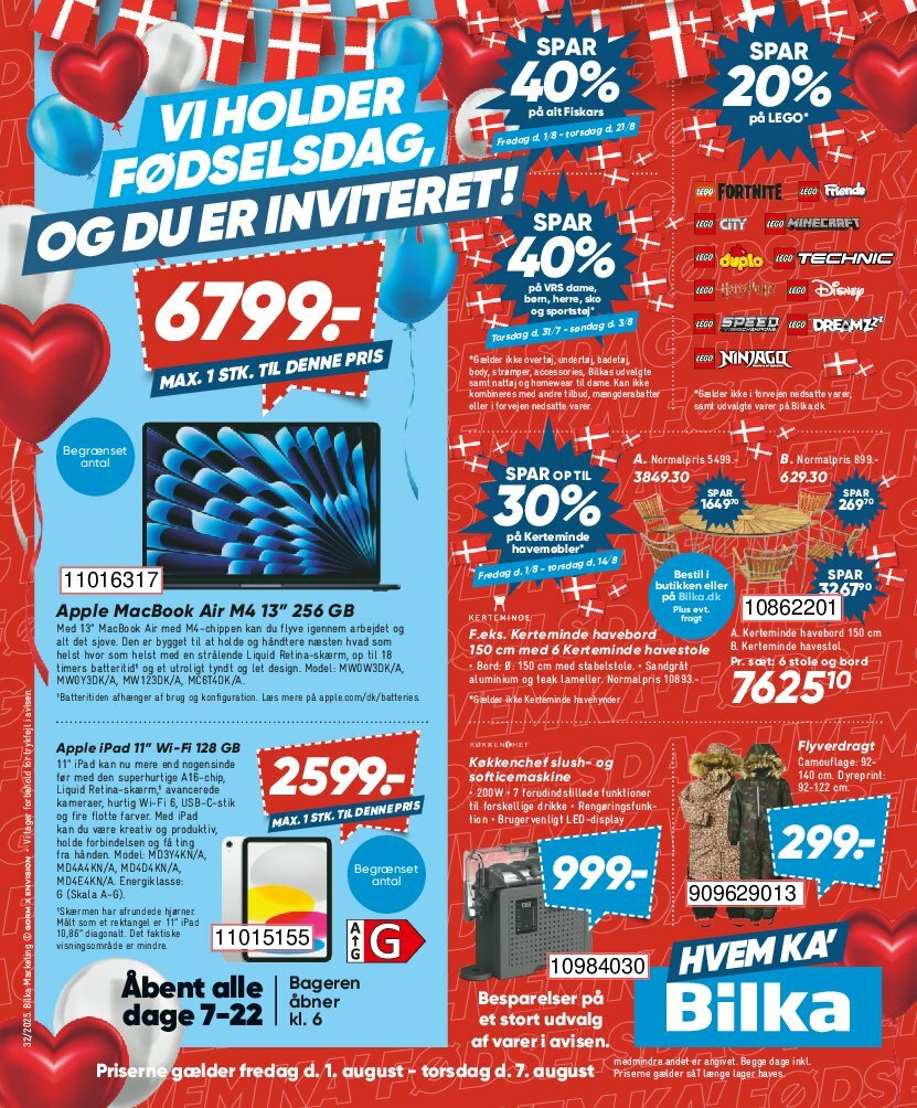 Bilka - Nonfood tilbudsavis gyldig fra 01.08. til 07.08.