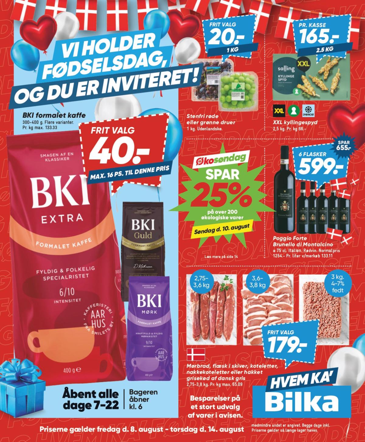 Bilka tilbudsavis gyldig fra 08.08. til 14.08.
