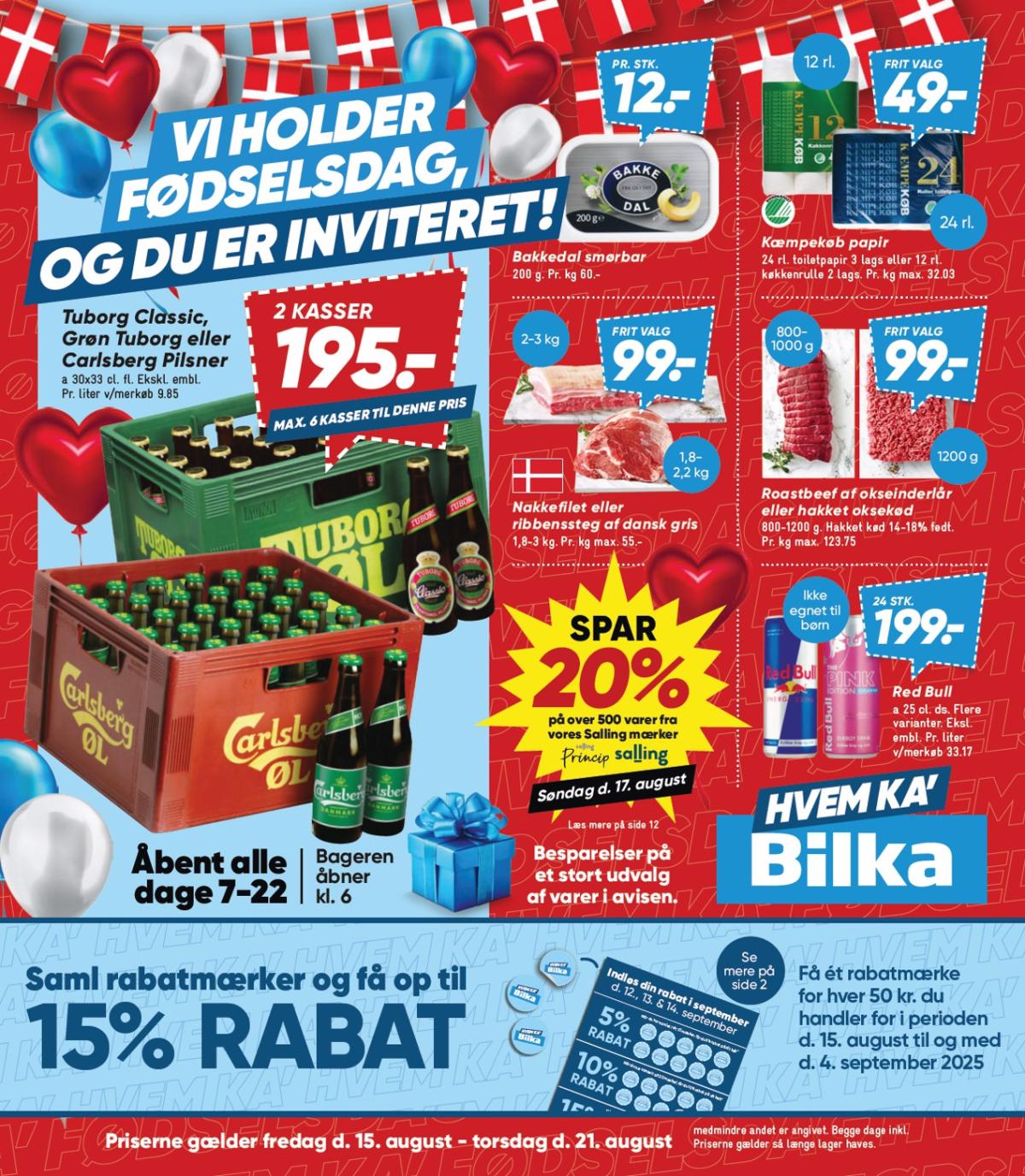 Bilka tilbudsavis gyldig fra 15.08. til 21.08.