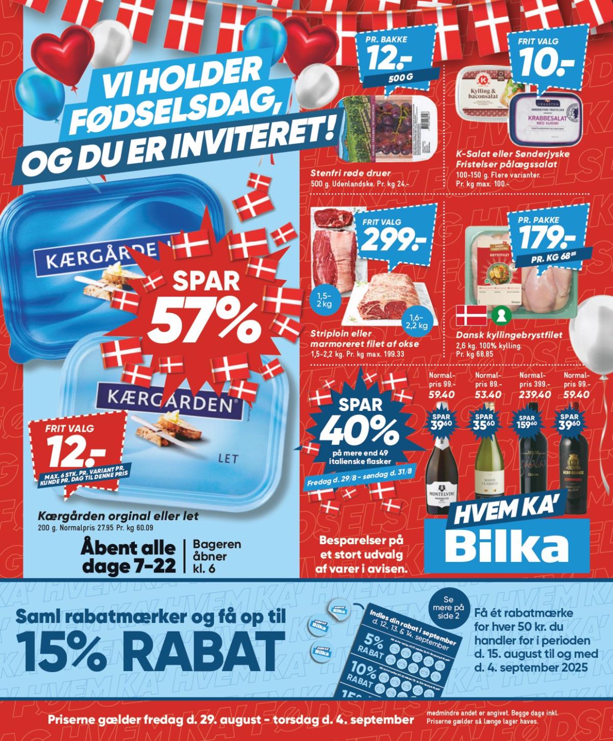Bilka tilbudsavis gyldig fra 29.08. til 04.09.