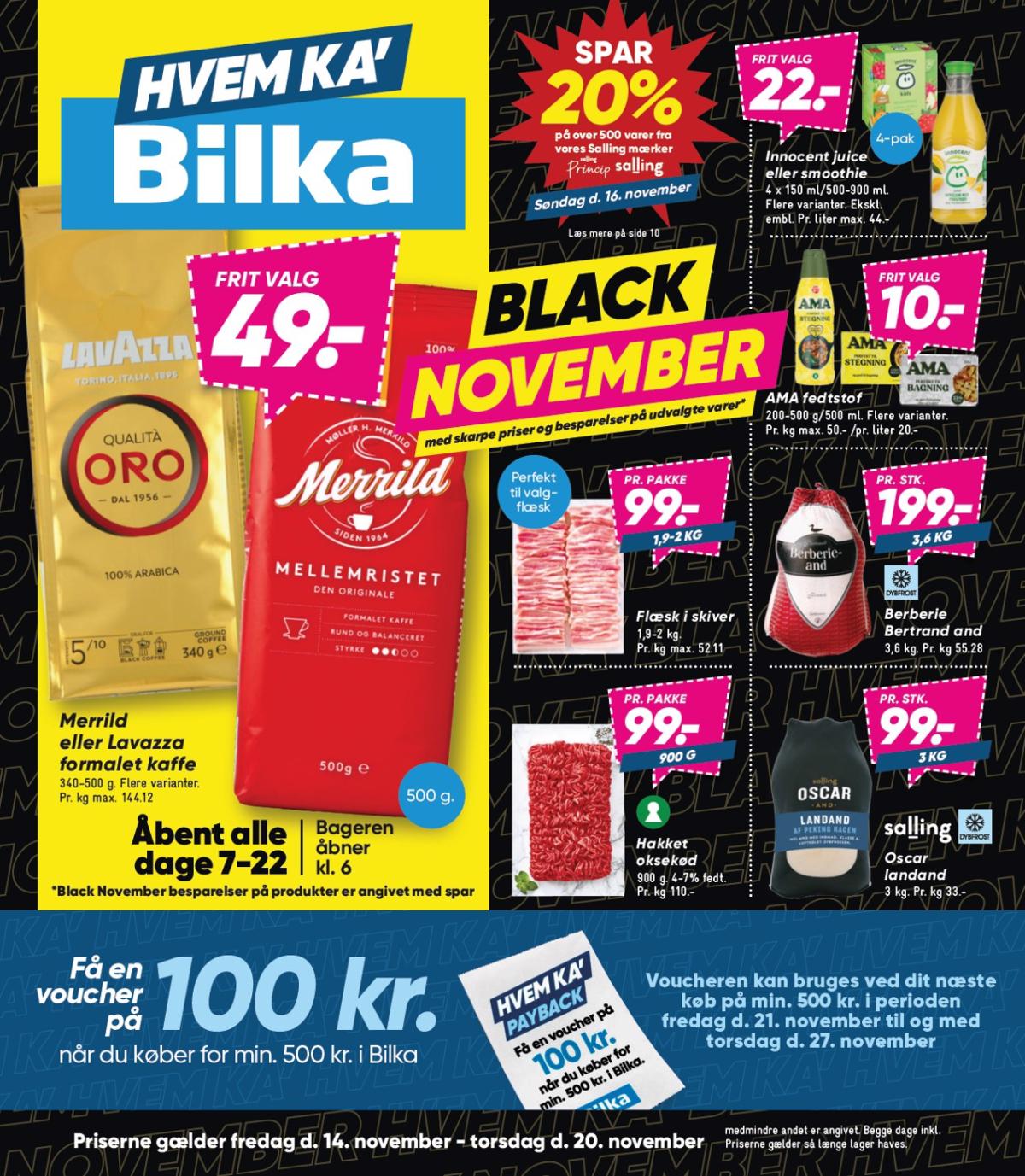 Bilka tilbudsavis gyldig fra 14.11. til 20.11.