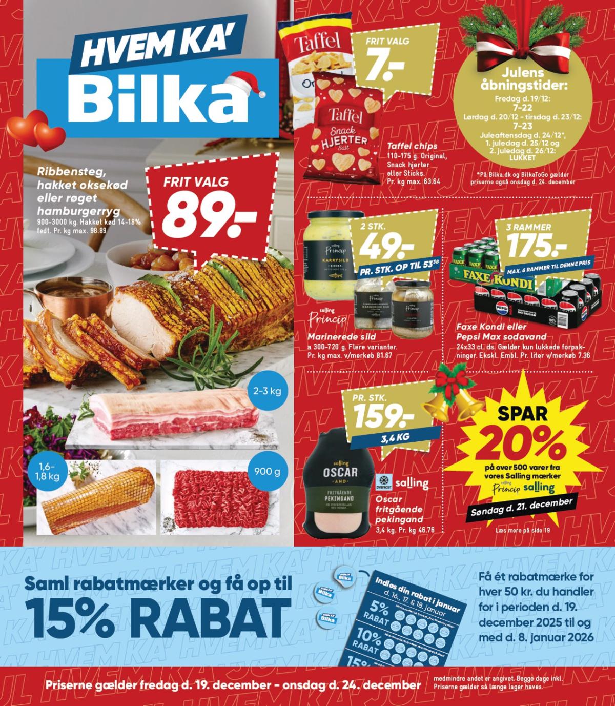 Bilka tilbudsavis gyldig fra 19.12. til 24.12.