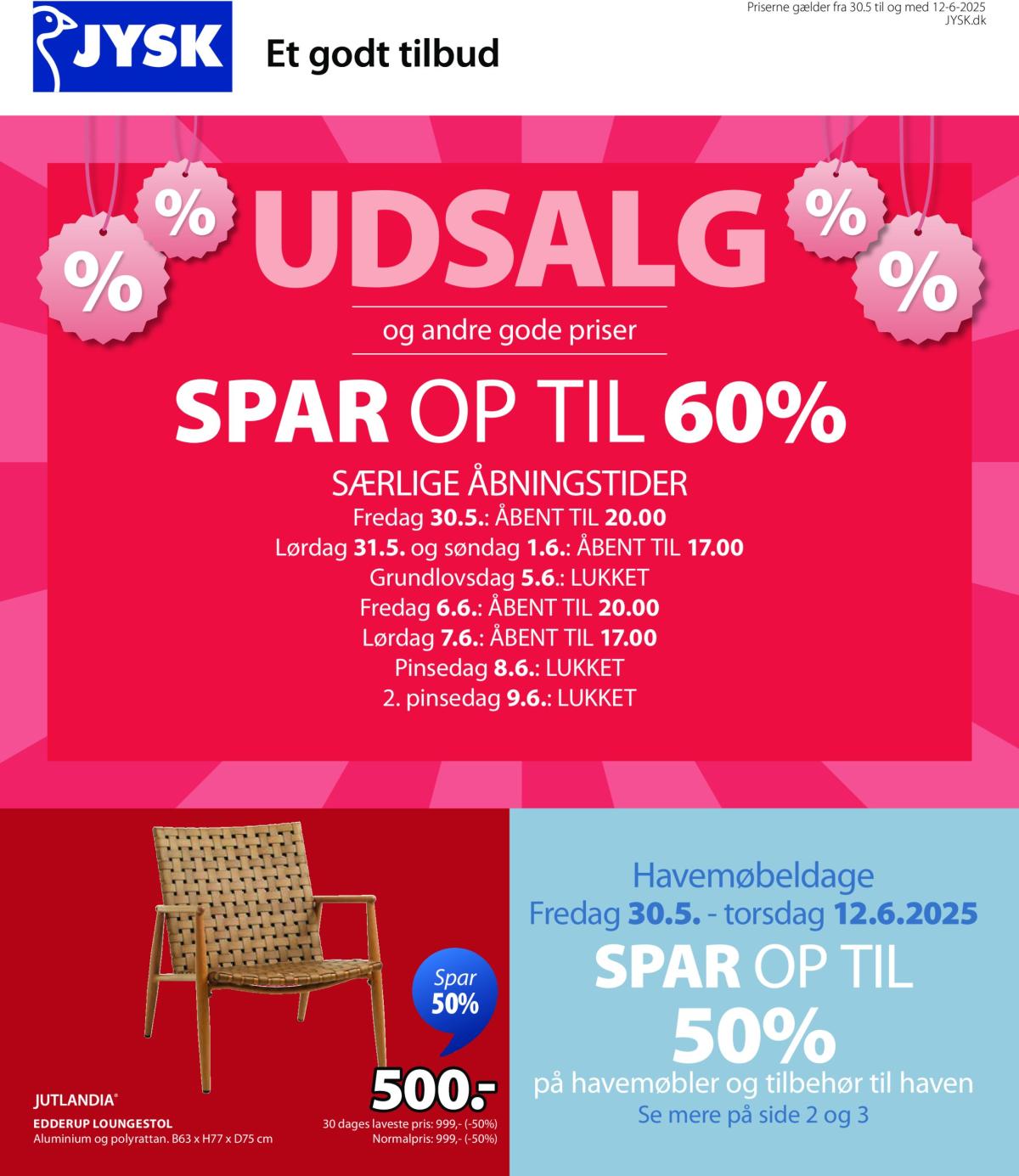 JYSK tilbudsavis gyldig fra 30.05. til 12.06.