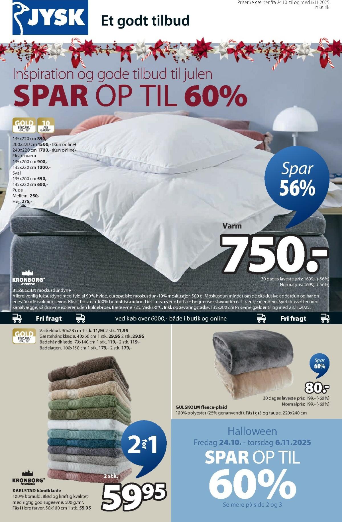 JYSK tilbudsavis gyldig fra 24.10. til 06.11.