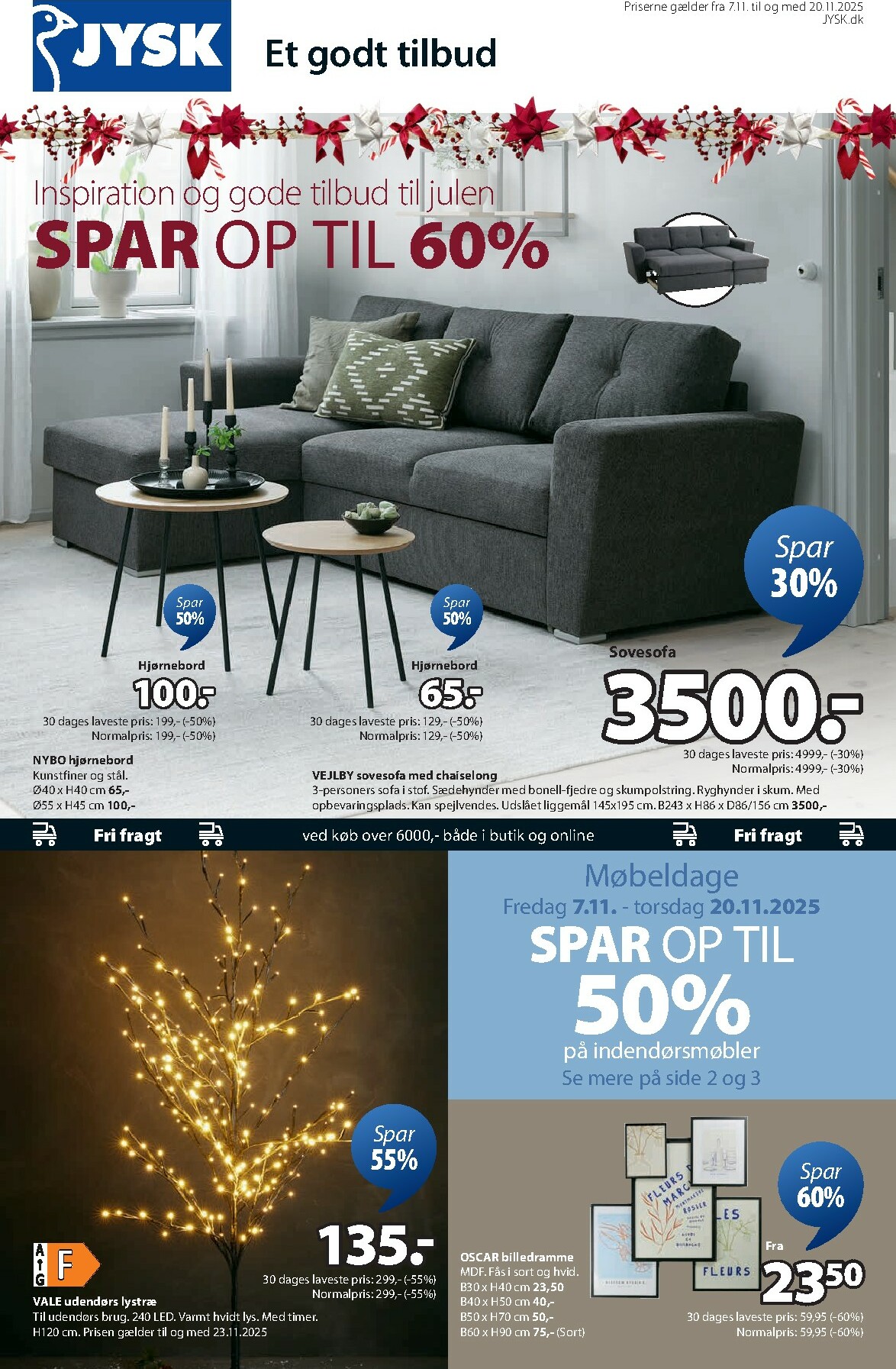 JYSK tilbudsavis gyldig fra 07.11. til 20.11.