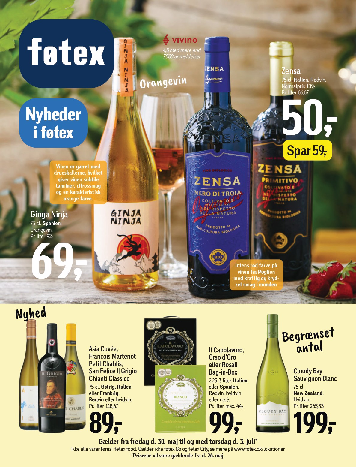Føtex - Sommerens bedste flasker katalog tilbudsavis gyldig fra 30.05. - 03.07.