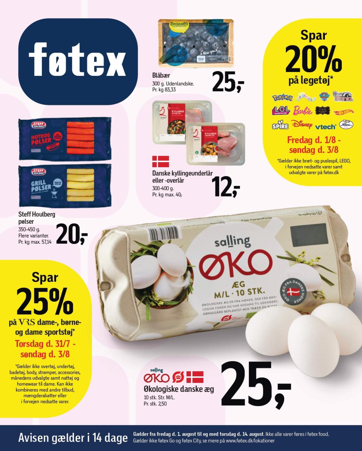 Føtex tilbudsavis gyldig fra 01.08. til 14.08.