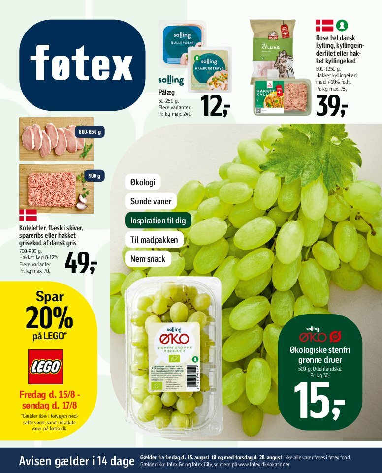 Føtex tilbudsavis gyldig fra 15.08. til 28.08.