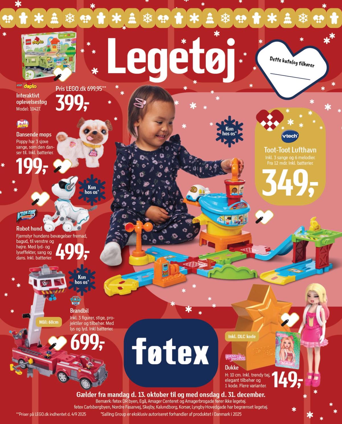 Føtex - Legetøjskatalog tilbudsavis gyldig fra 13.10. til 31.12.